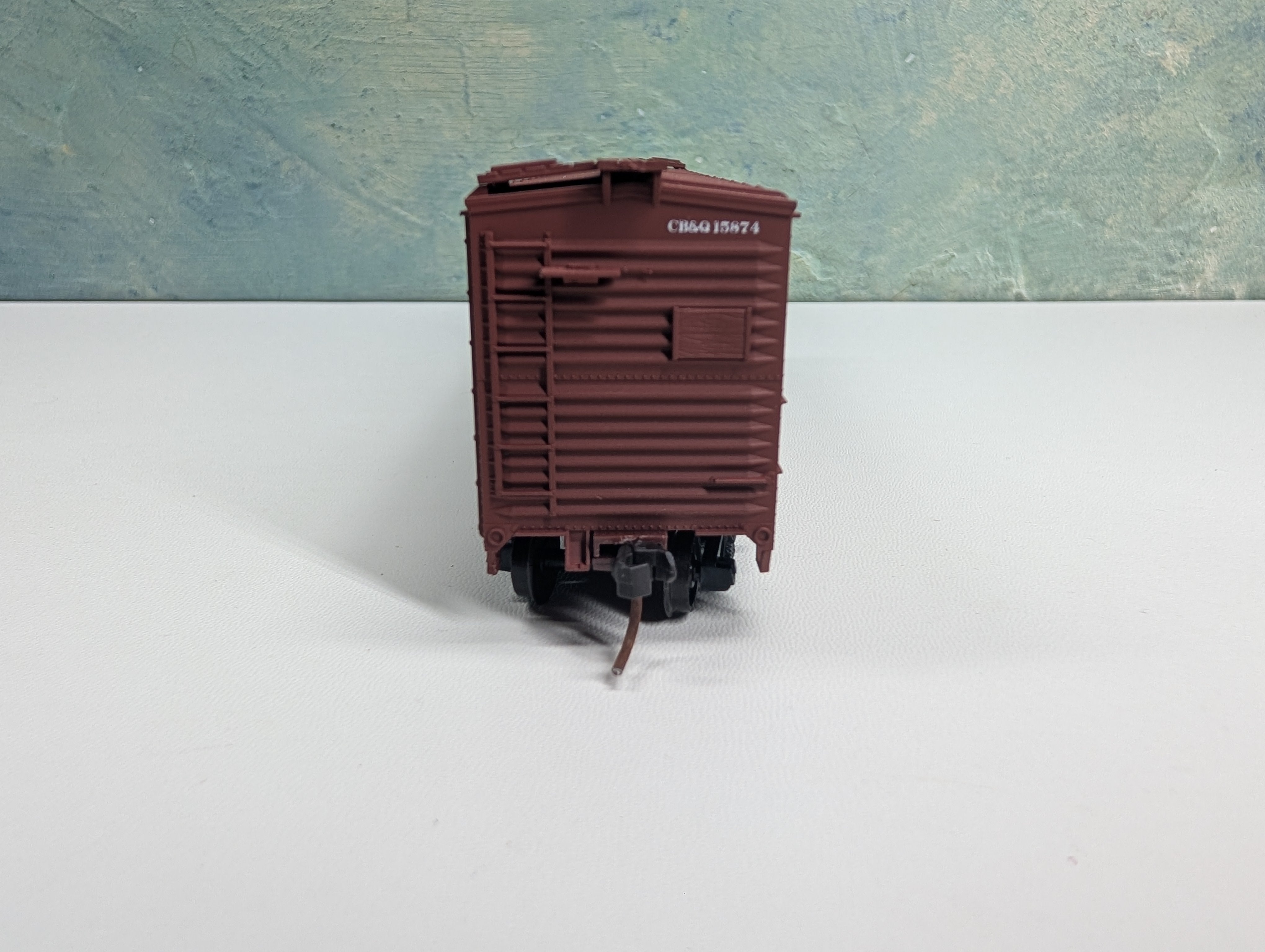 USED Accurail HO Scale 41' OB Wooden Box Car Burlington CB&Q #15874