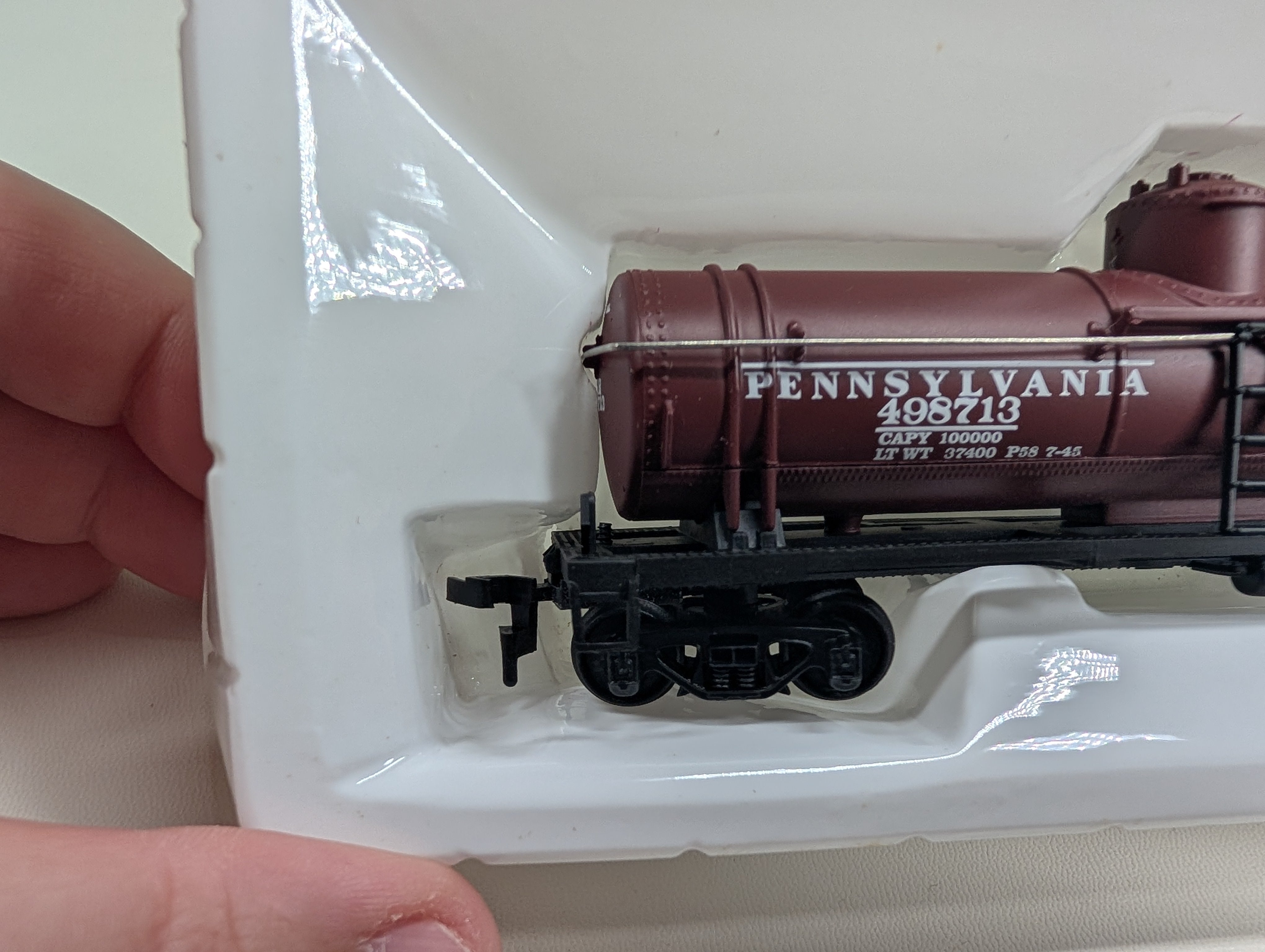 USED Mantua 732-020 HO Scale Heavy 35' Tank Car Pennsylvania PRR #498713