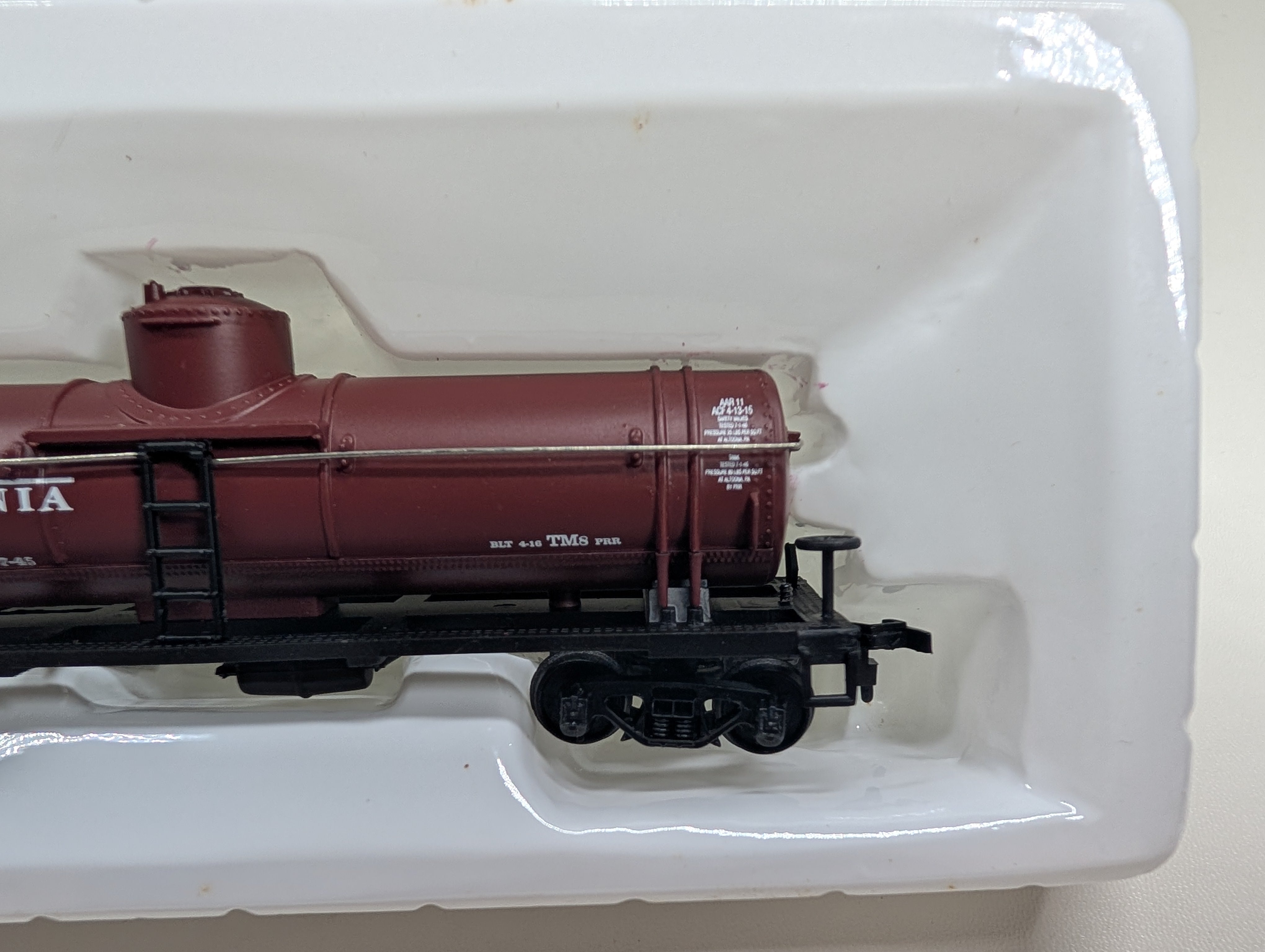 USED Mantua 732-020 HO Scale Heavy 35' Tank Car Pennsylvania PRR #498713