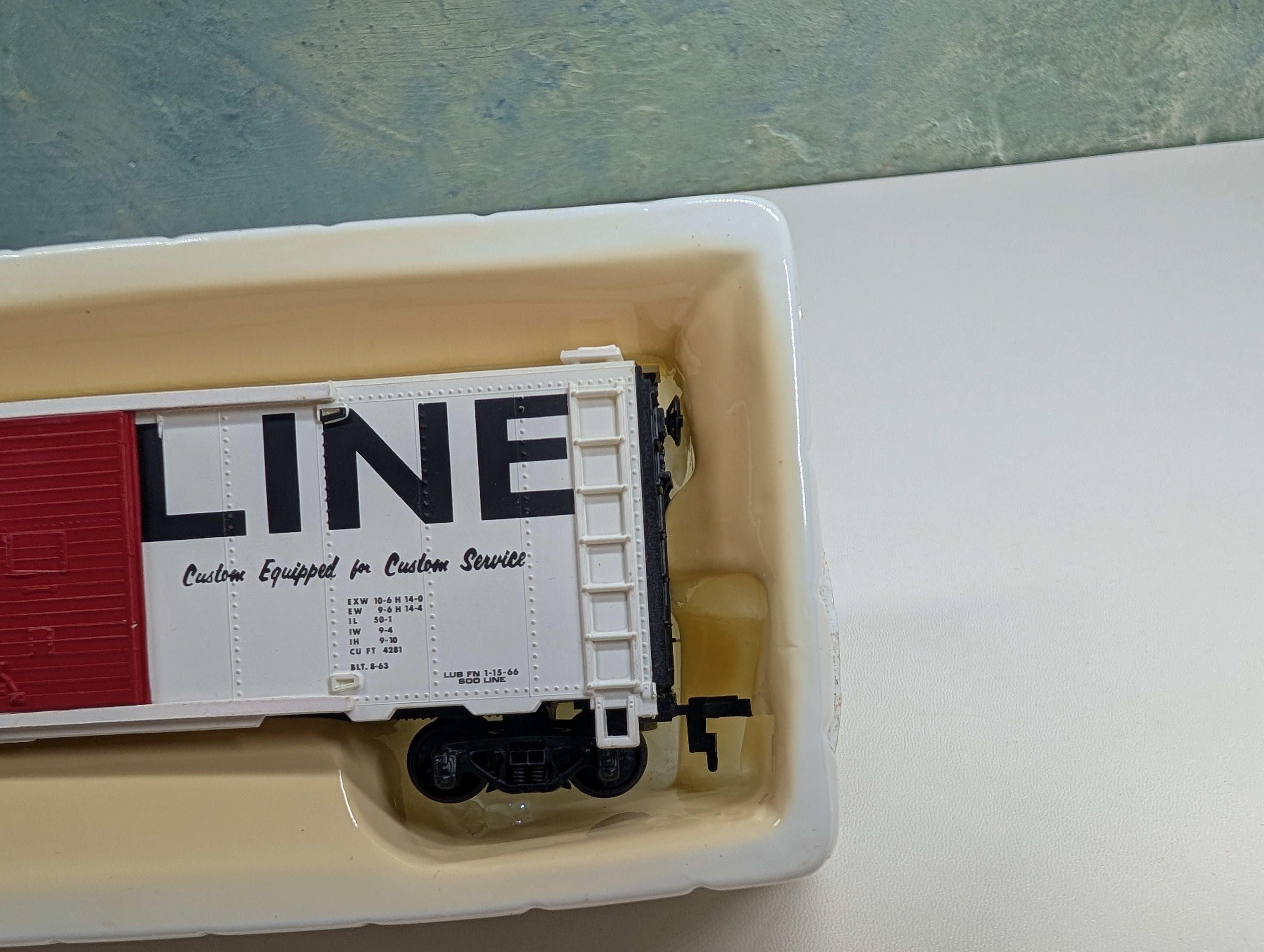 USED Mantua 734-590 HO Scale Heavy 41' Steel Box Car Soo Line #177640