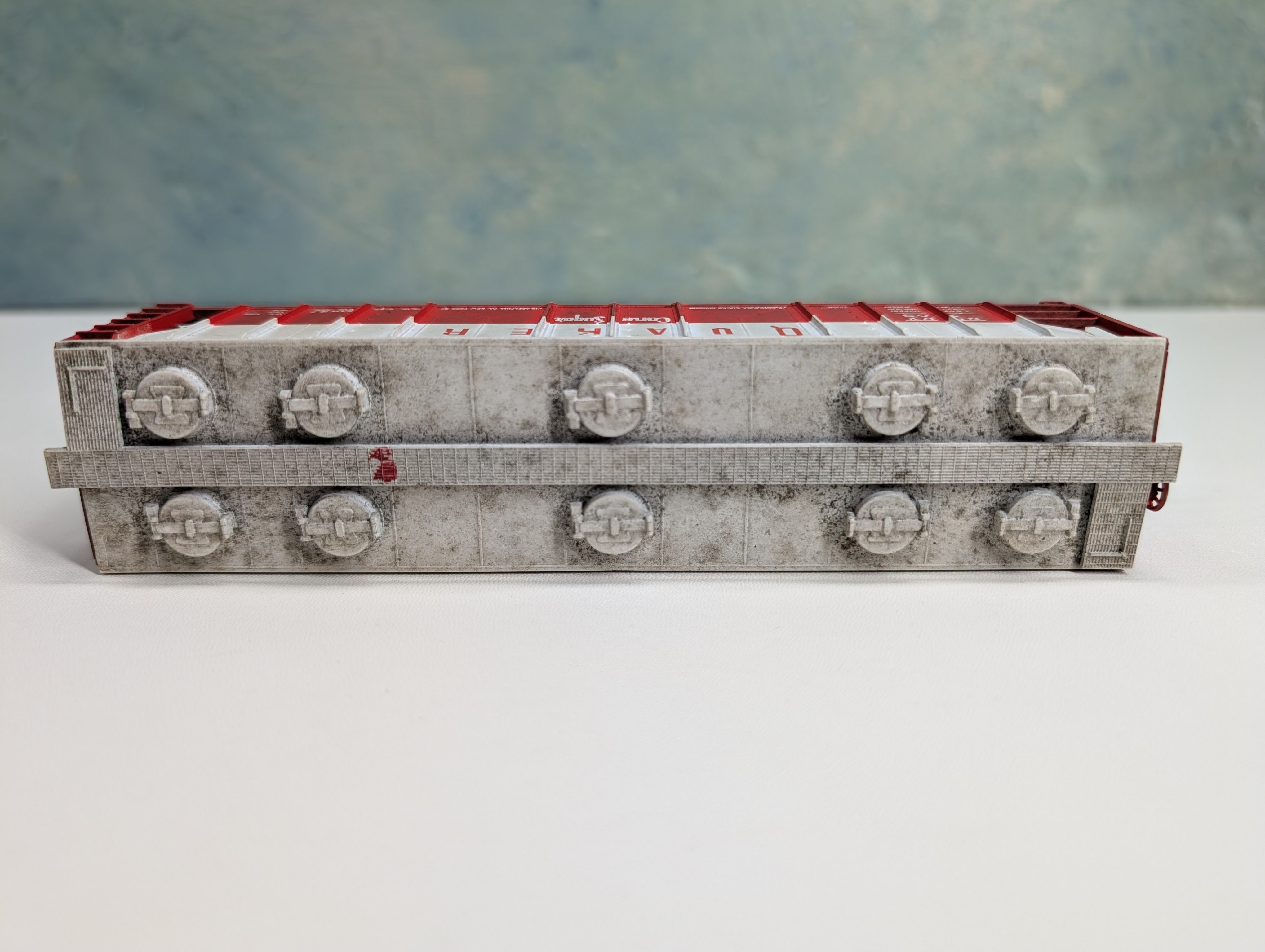 USED HO Scale 3 Bay Covered Hopper Quaker Cane Sugar NSRX #305