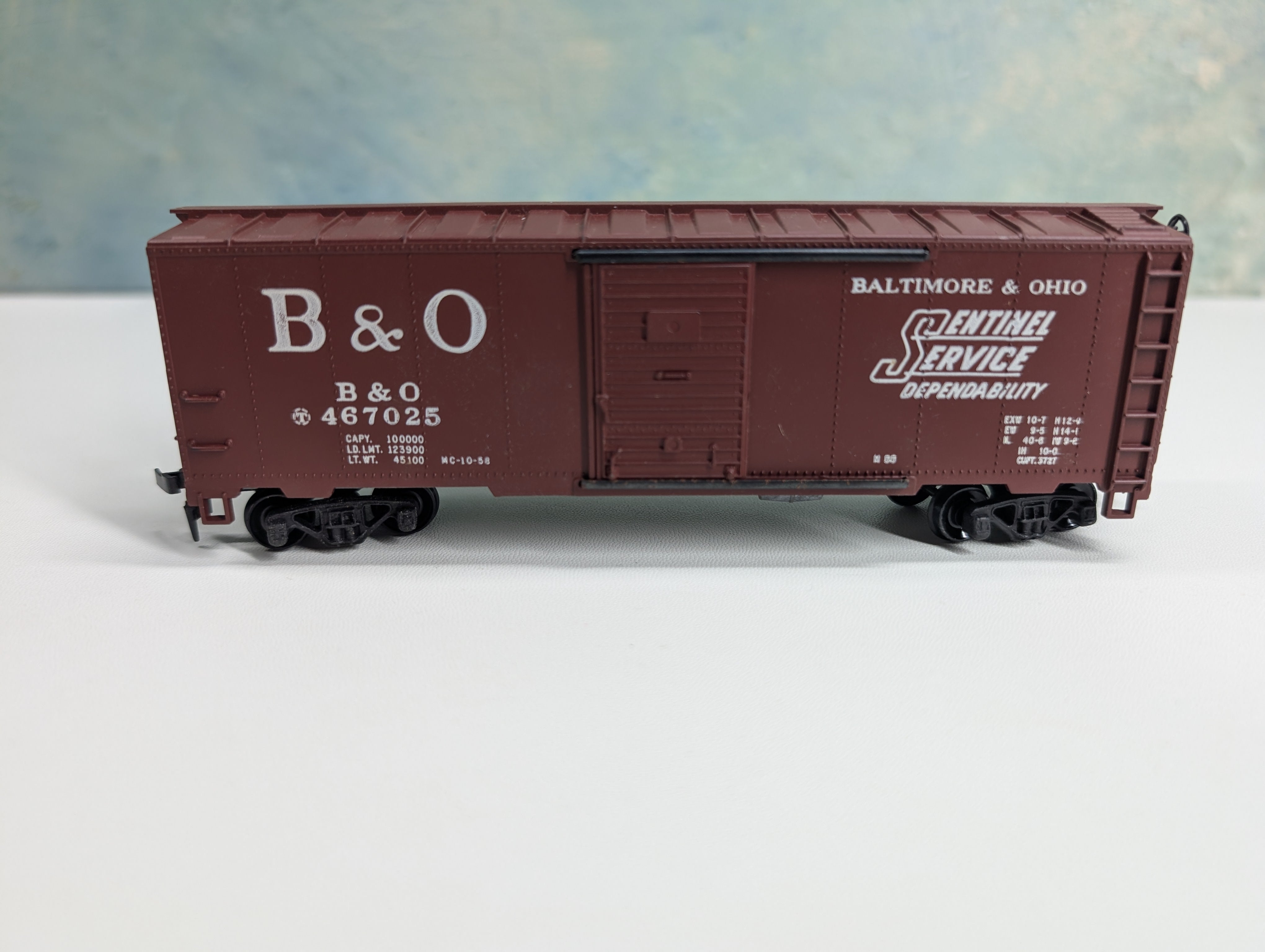 USED Mantua HO Scale 40' Box Car Baltimore and Ohio B&O #467025