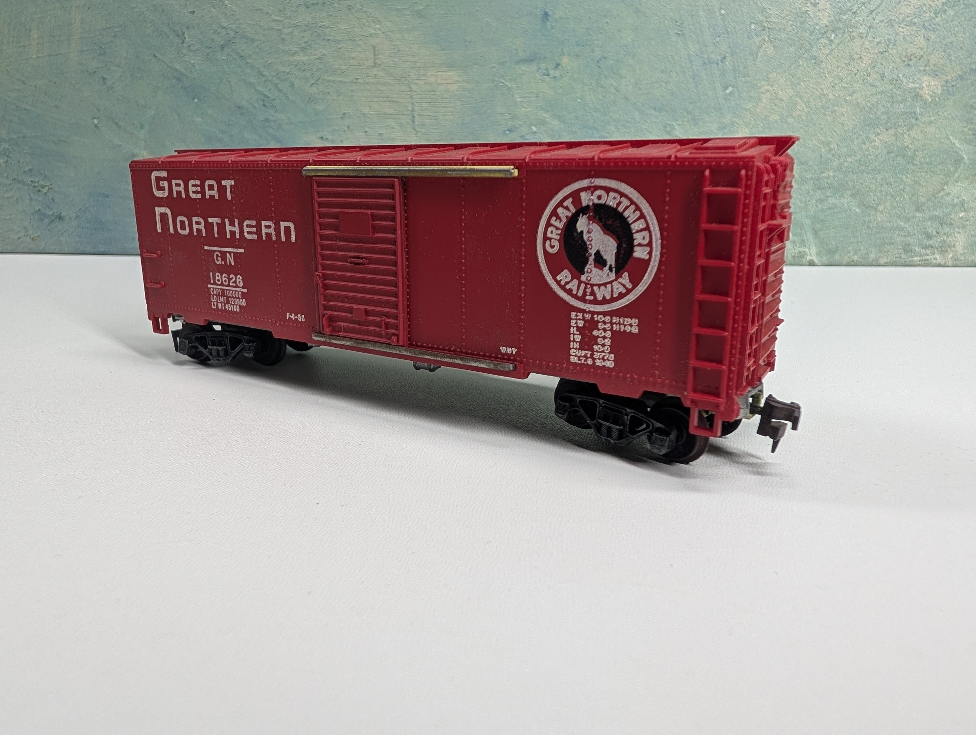 USED Mantua HO Scale 40' Box Car Great Northern GN #18626