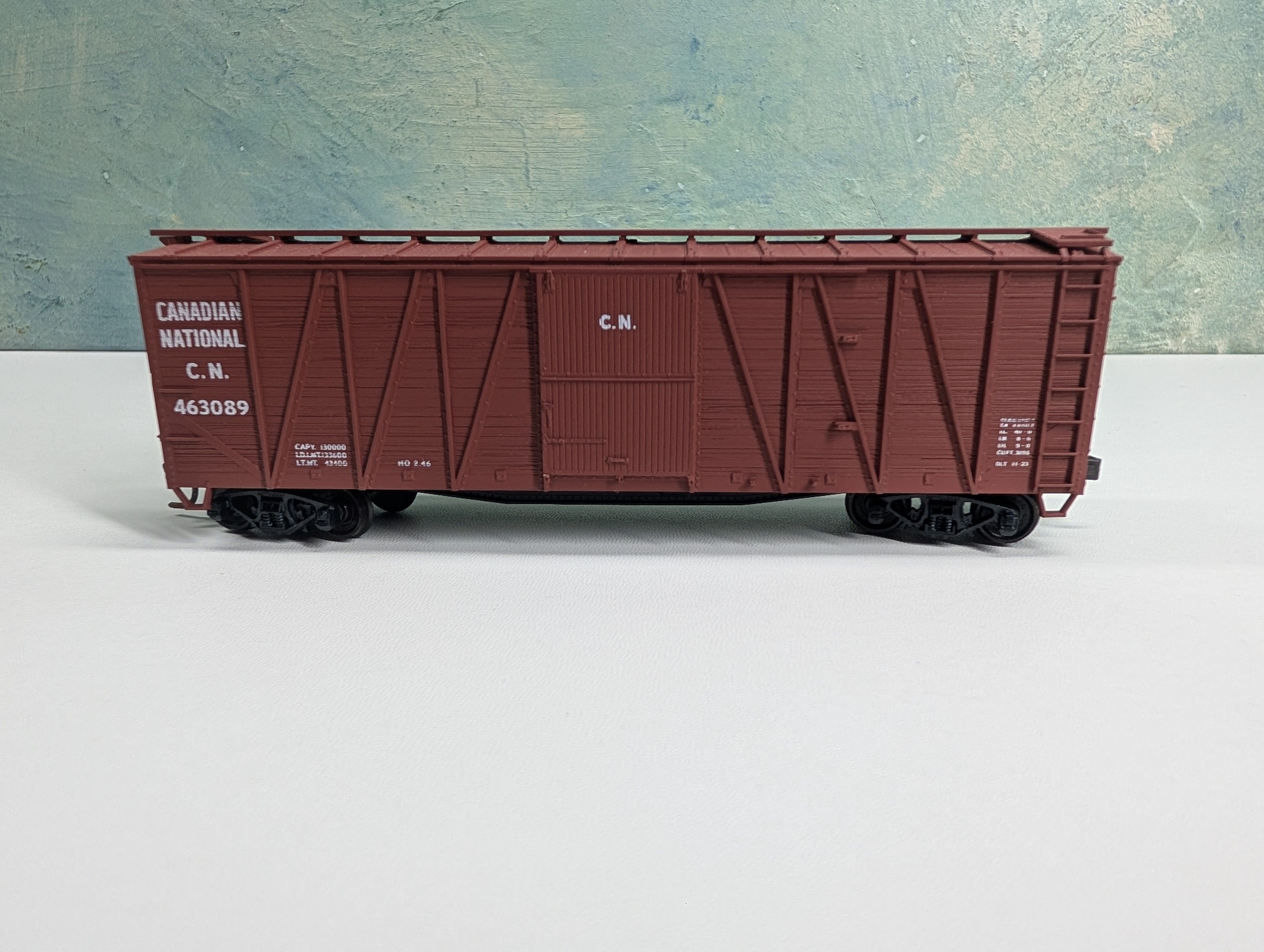 USED Accurail HO Scale 41' OB Wooden Box Car Canadian National CN #463089