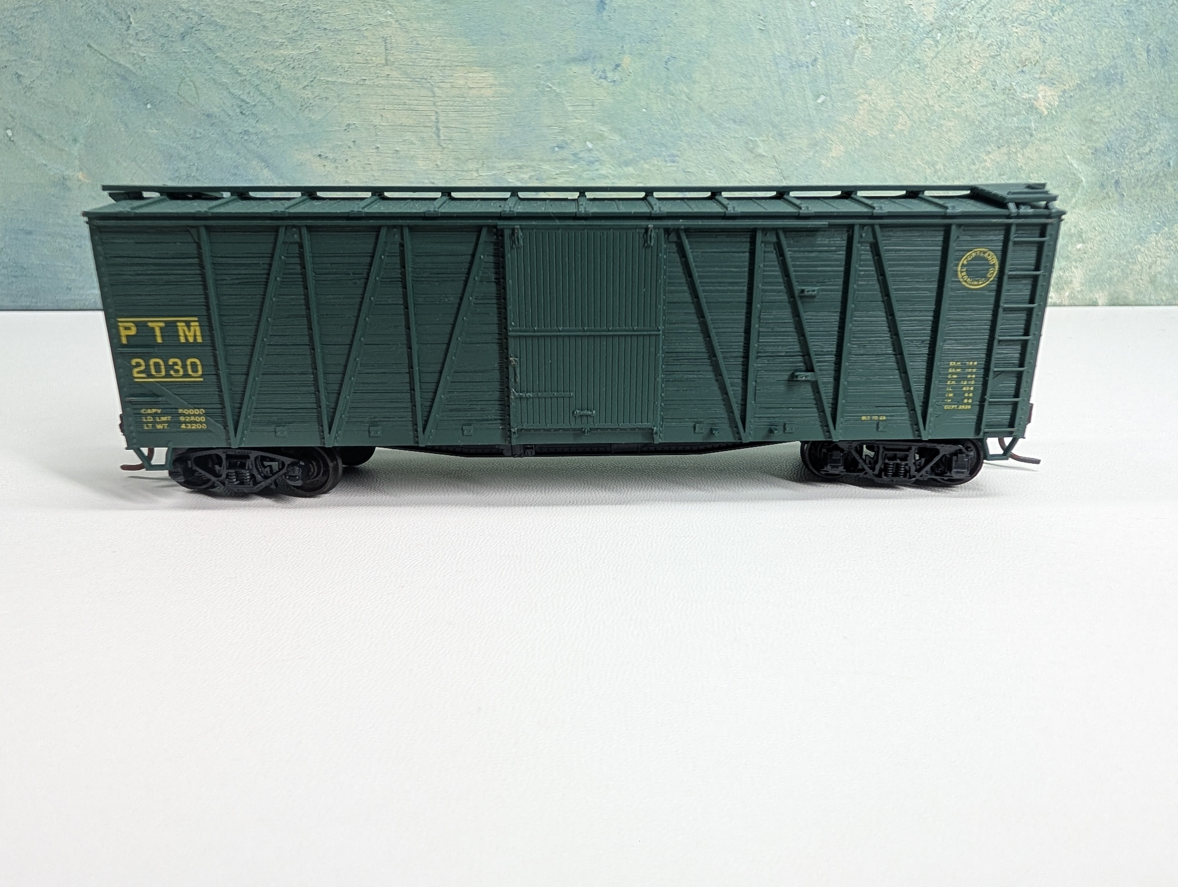 USED Accurail HO Scale 41' OB Wooden Box Car Portland Terminal PTM #2030