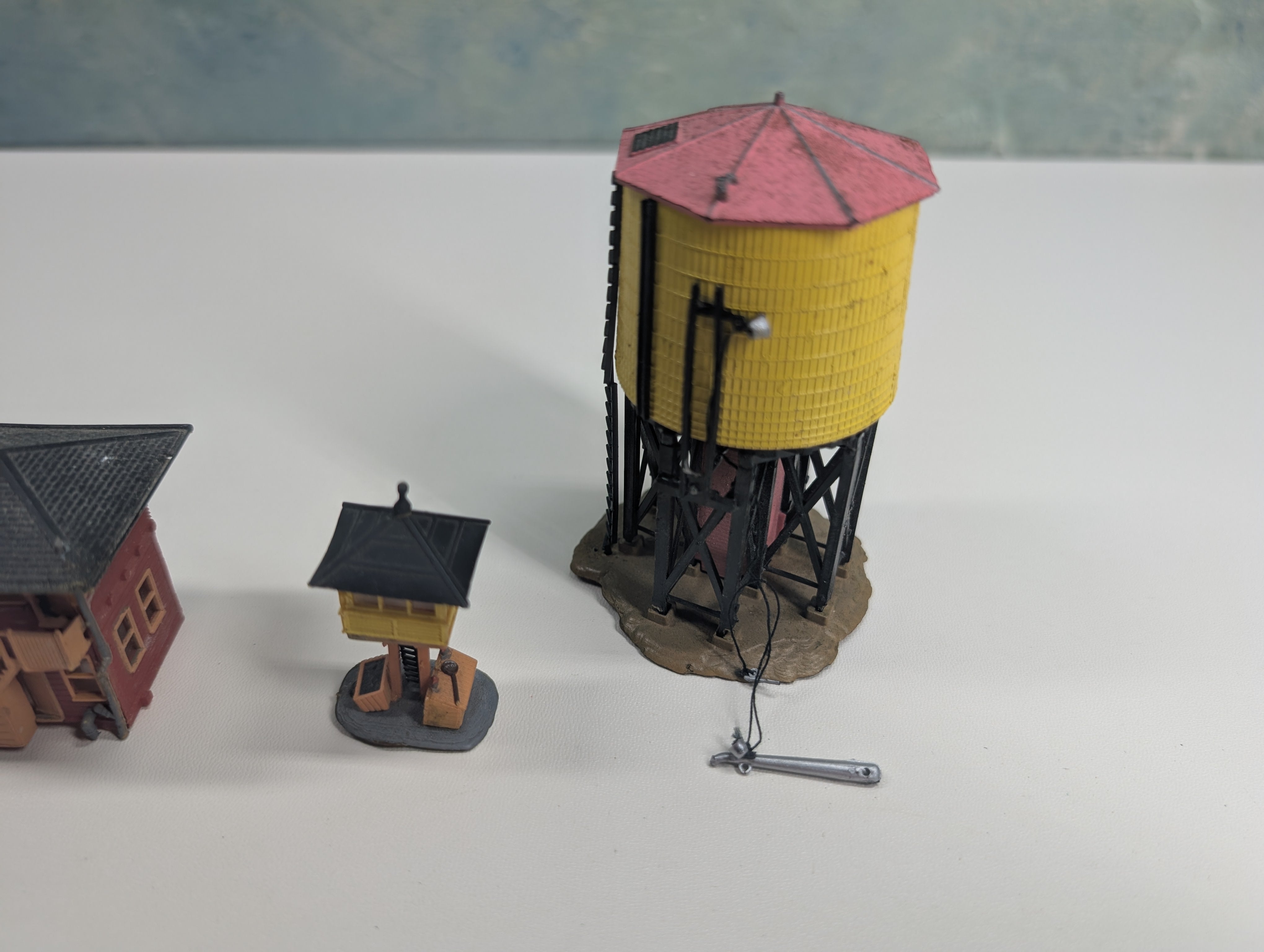 USED N Scale Water Tower, Elevated Gate Tower and Interlocking Tower