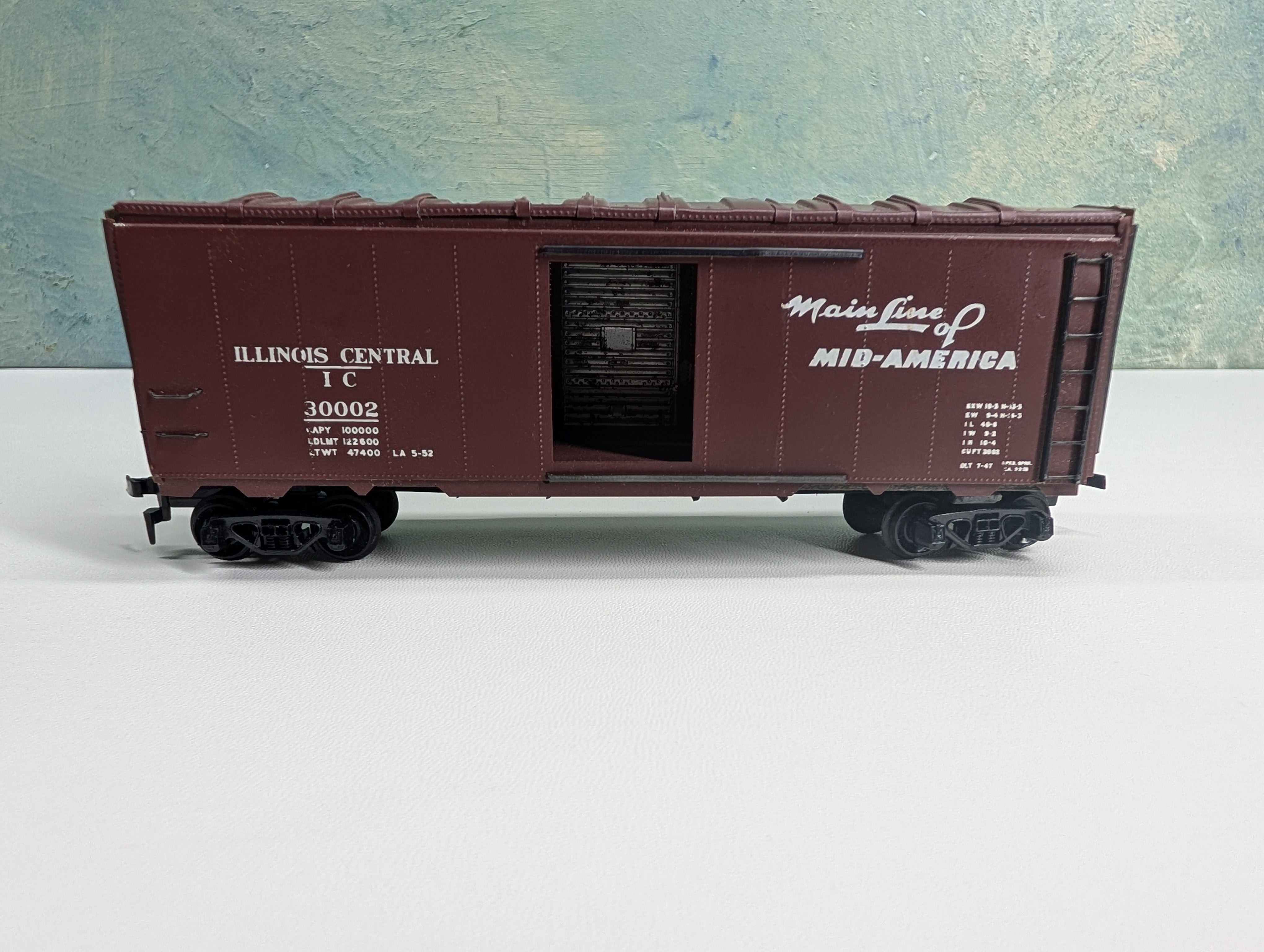 USED Athearn HO Scale Metal 40' Box Car Illinois Central IC #30002