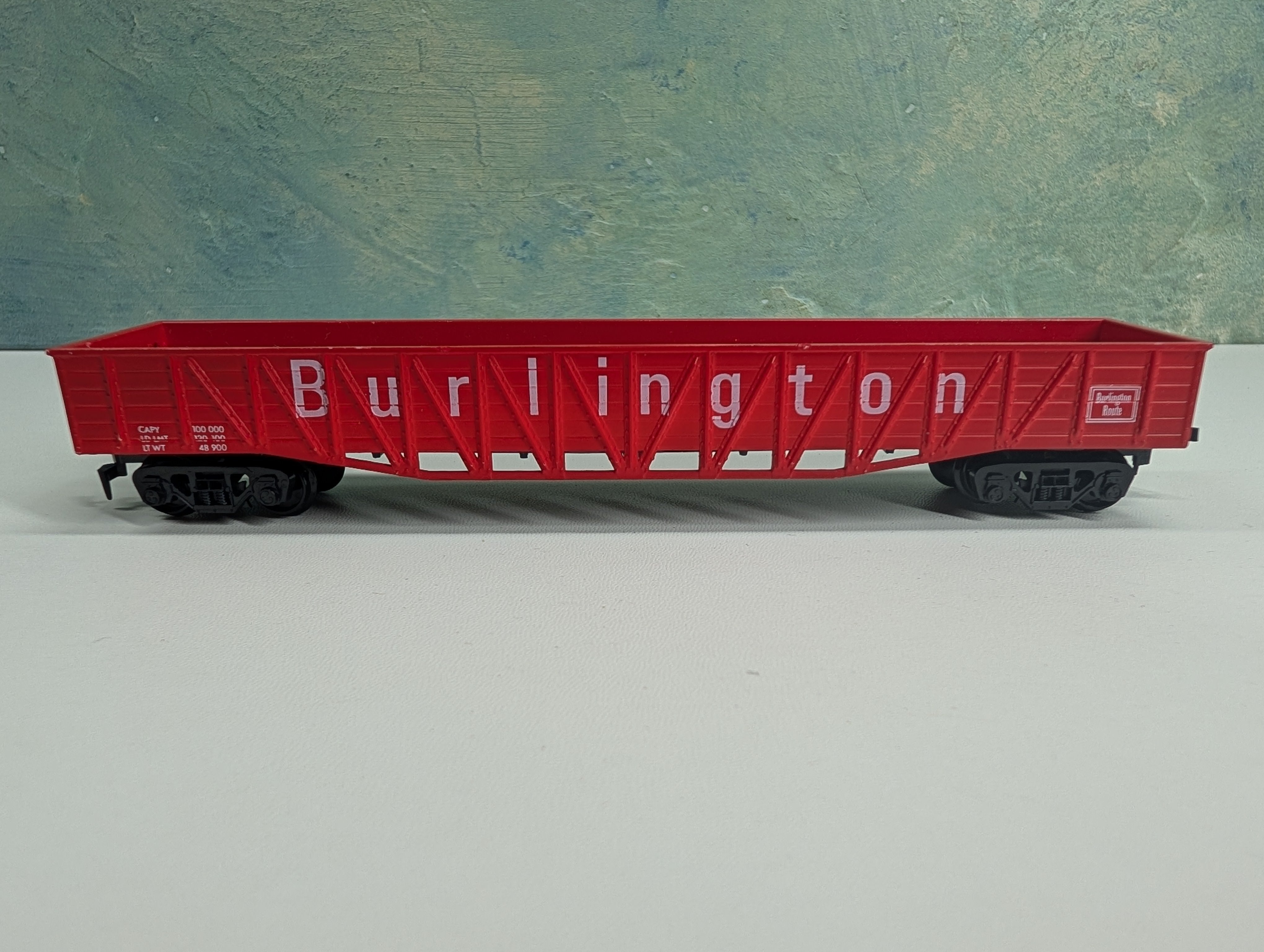 USED AHM HO Scale 50' Wooden OB Gondola Burlington