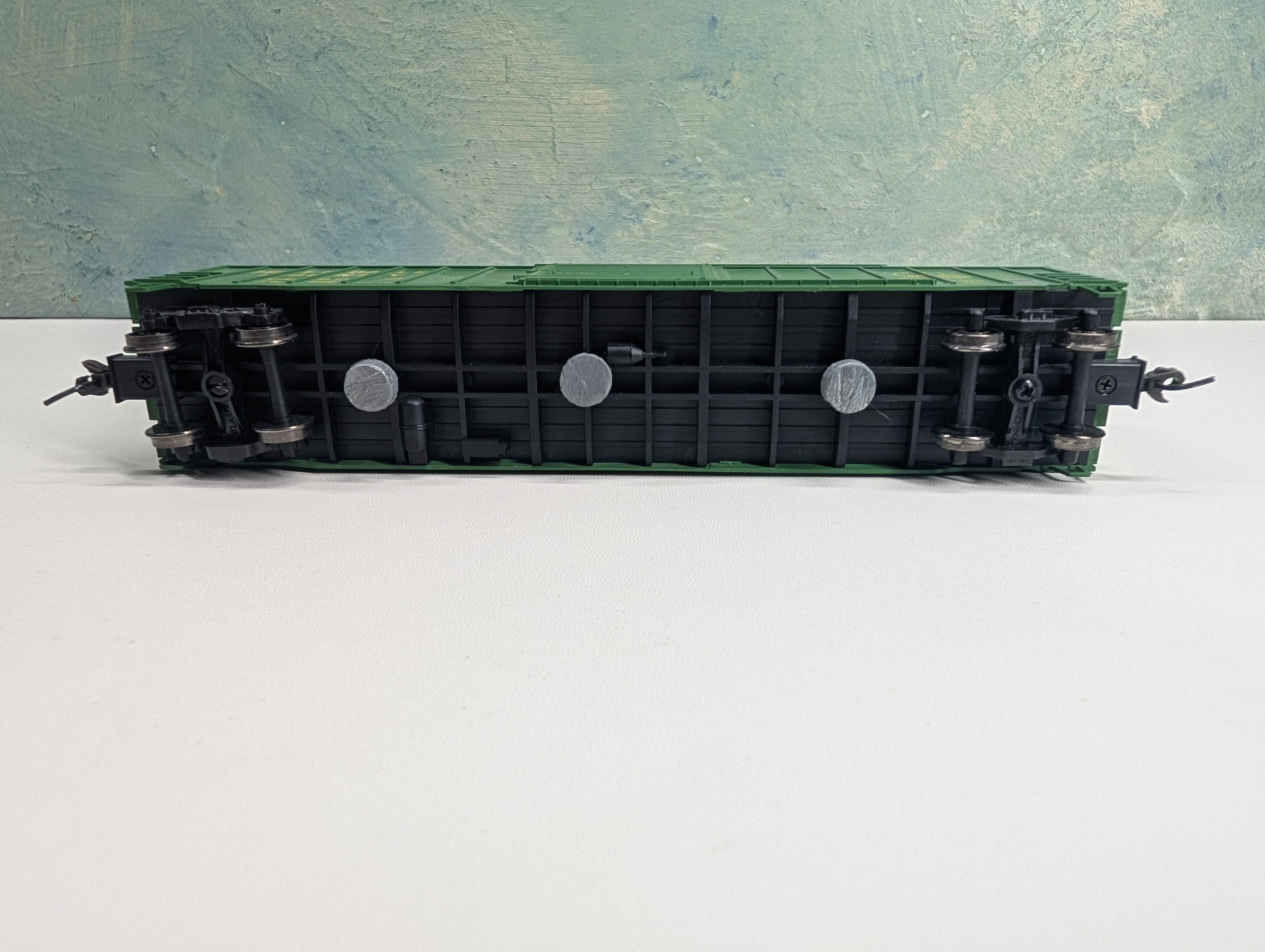 USED Atlas HO Scale 50' Box Car Hillsdale County HRCR #819 Metal Wheels