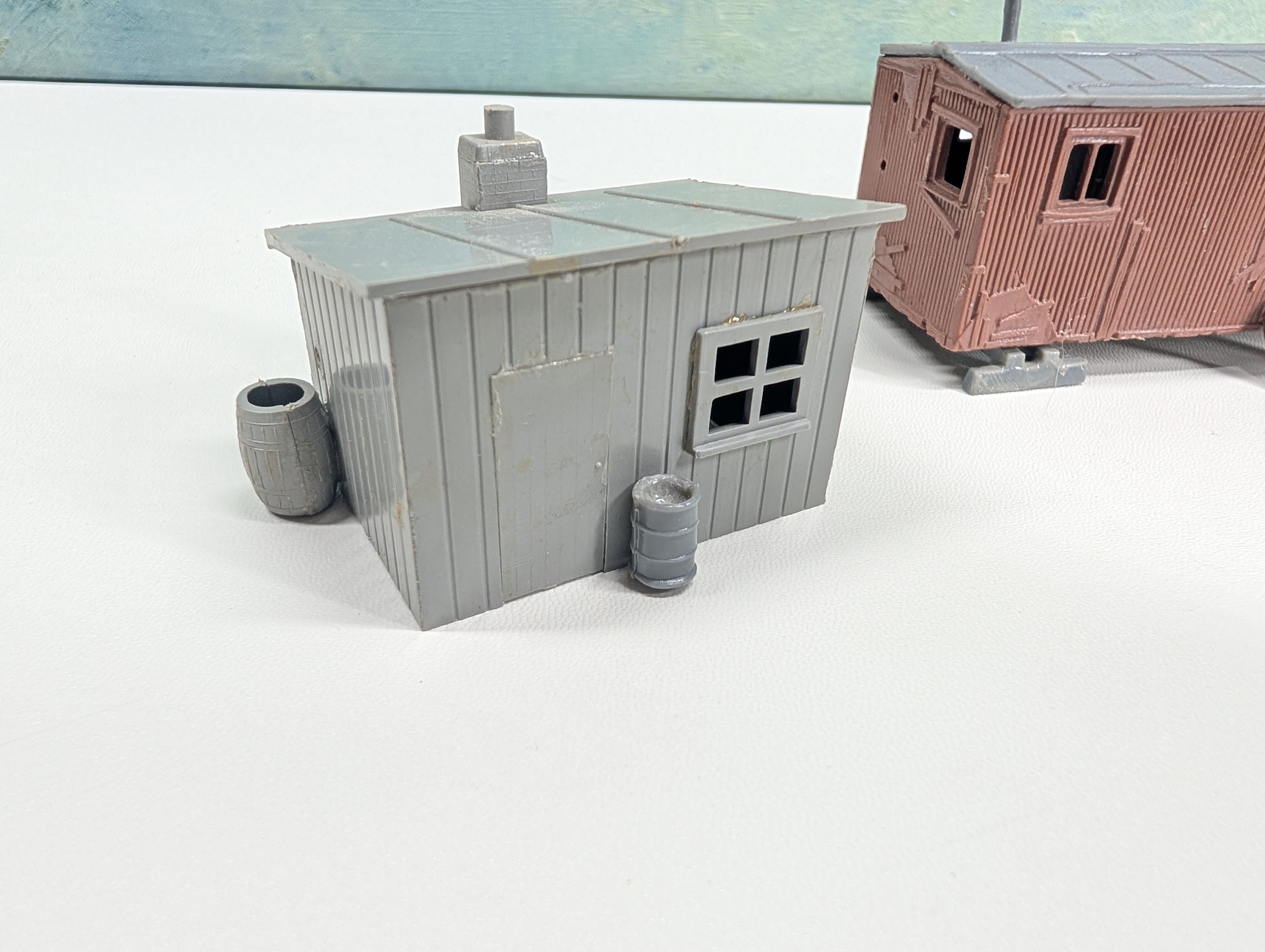 USED HO Scale Railroad Work Crew Shanty