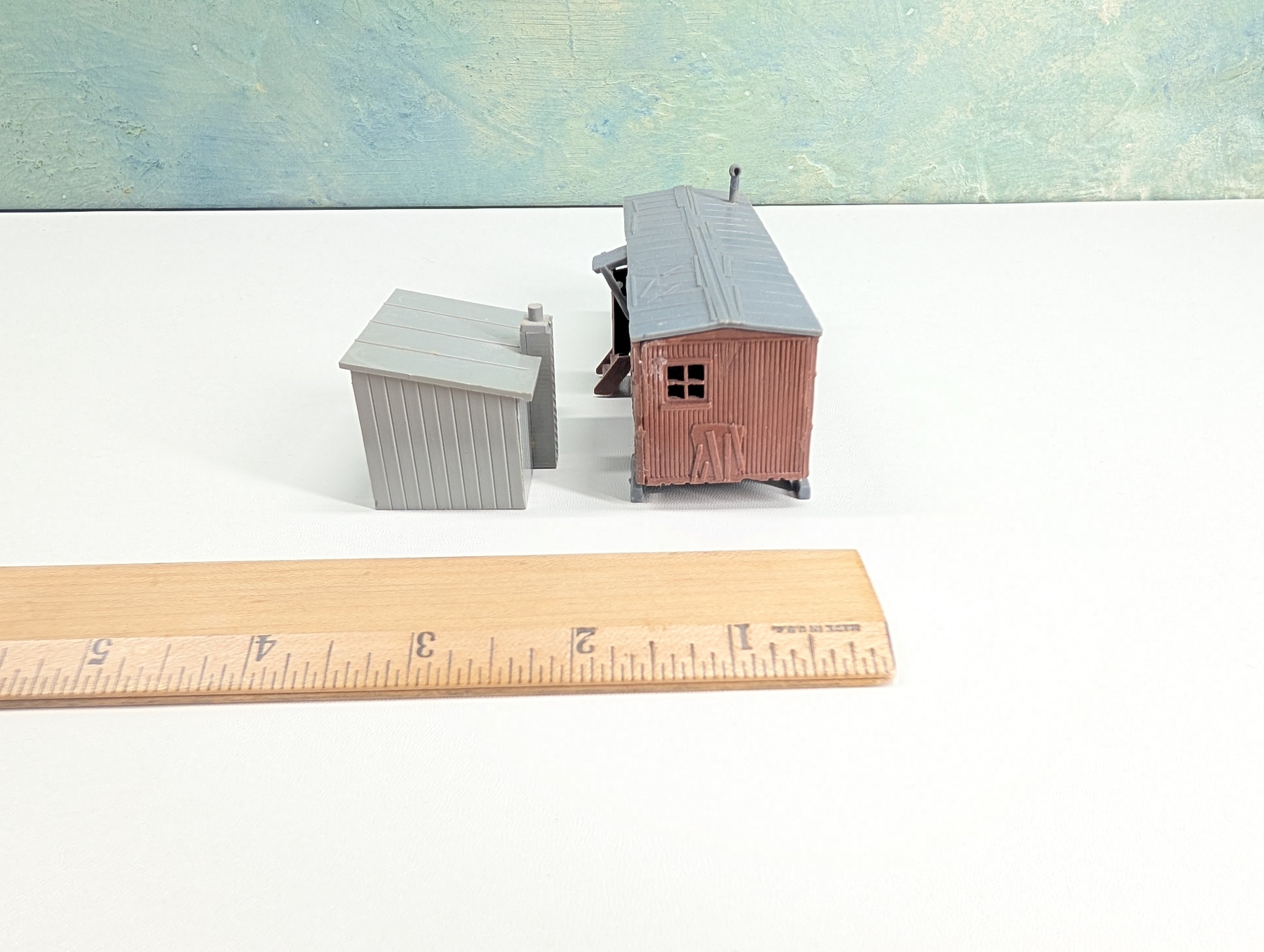 USED HO Scale Railroad Work Crew Shanty