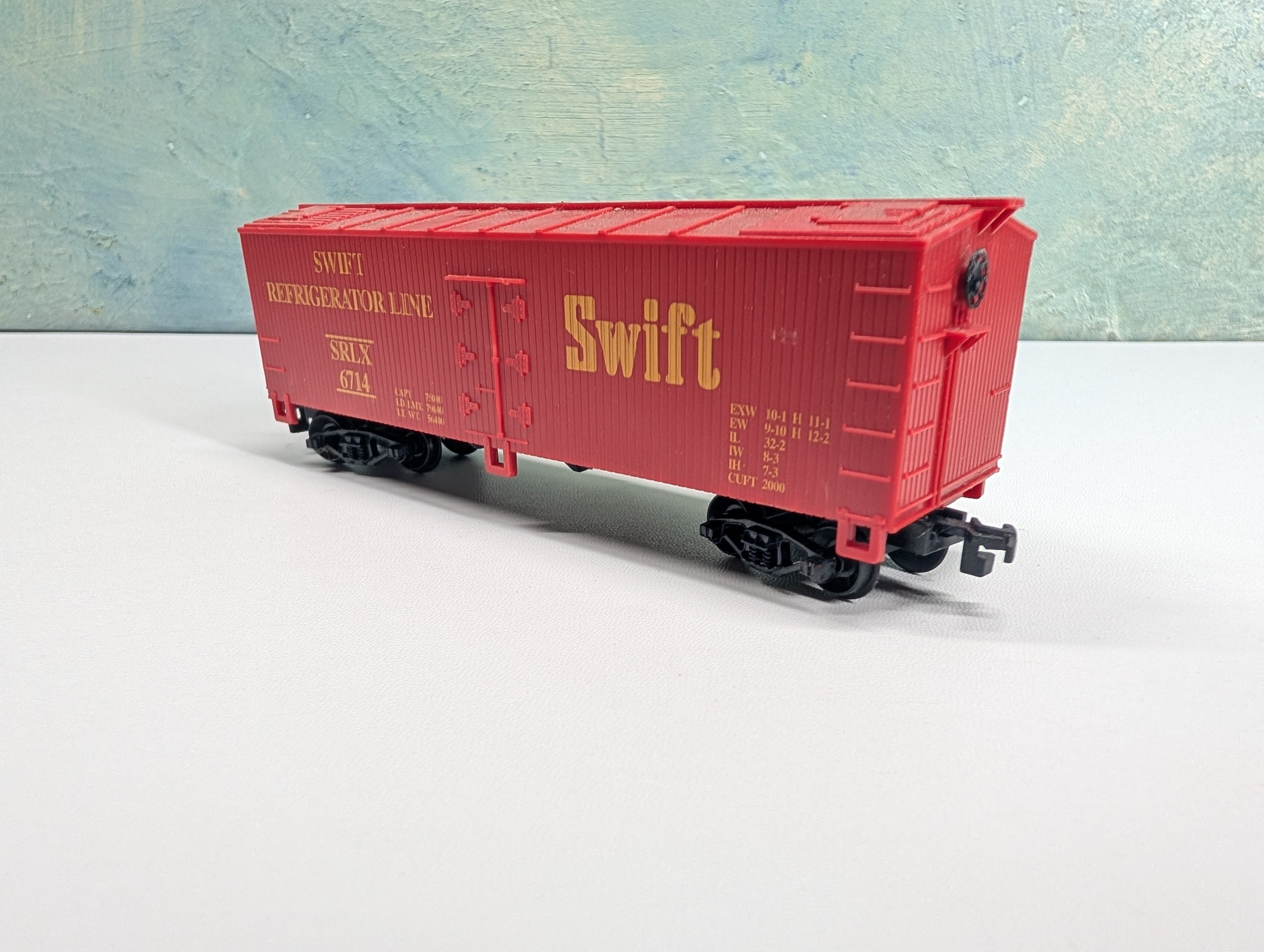 USED Life-Like HO Scale Reefer Swift Refrigerator Line SRLX #6714
