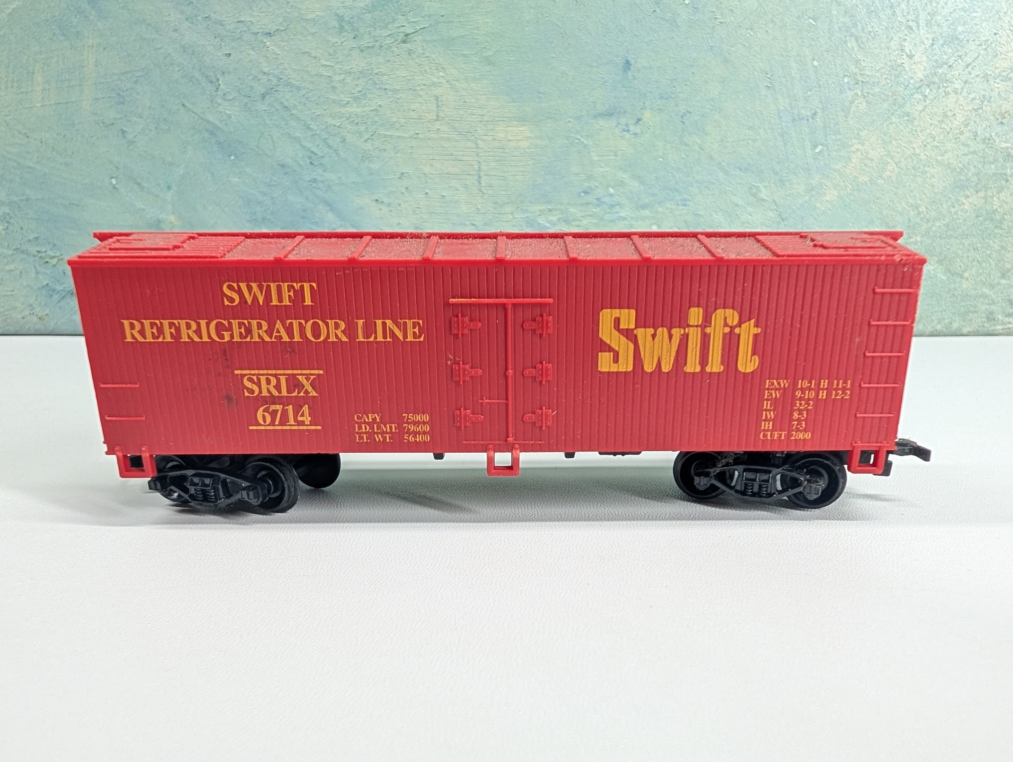 USED Life-Like HO Scale Reefer Swift Refrigerator Line SRLX #6714