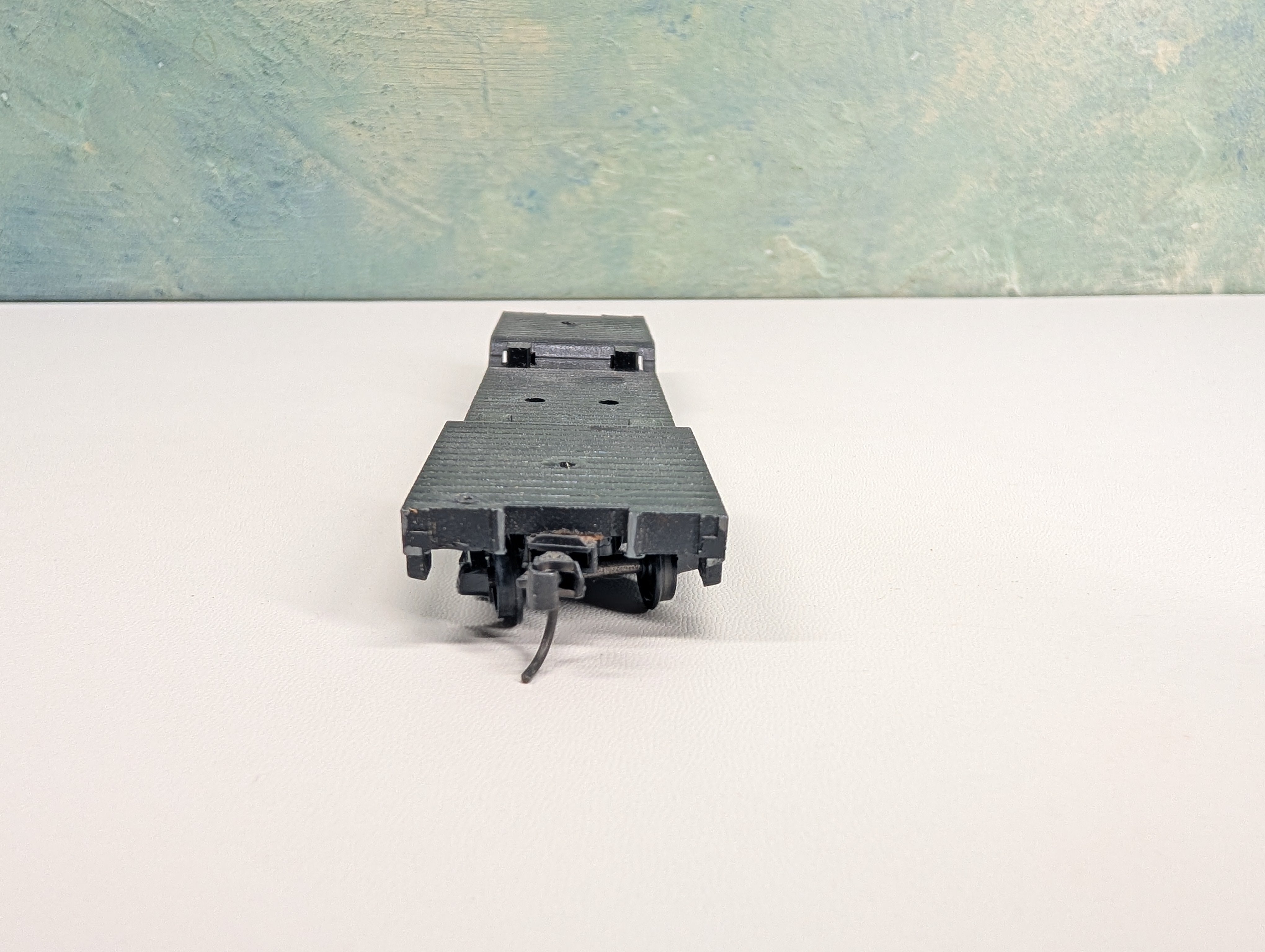 USED MARX HO Scale Depressed Flat Car (metal) Erie #7210