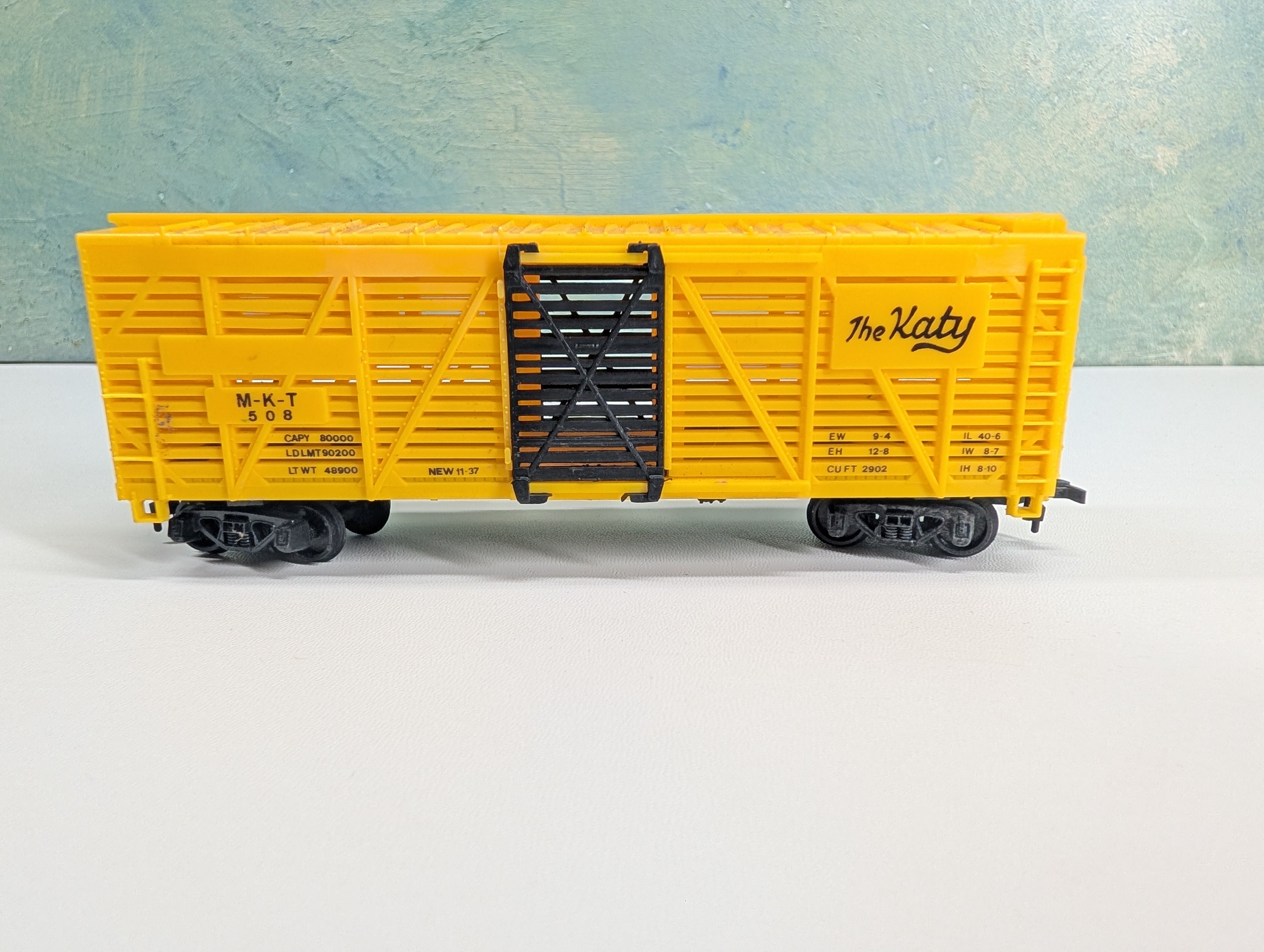USED HO Scale Stock Cattle Car MKT #508 The Katy