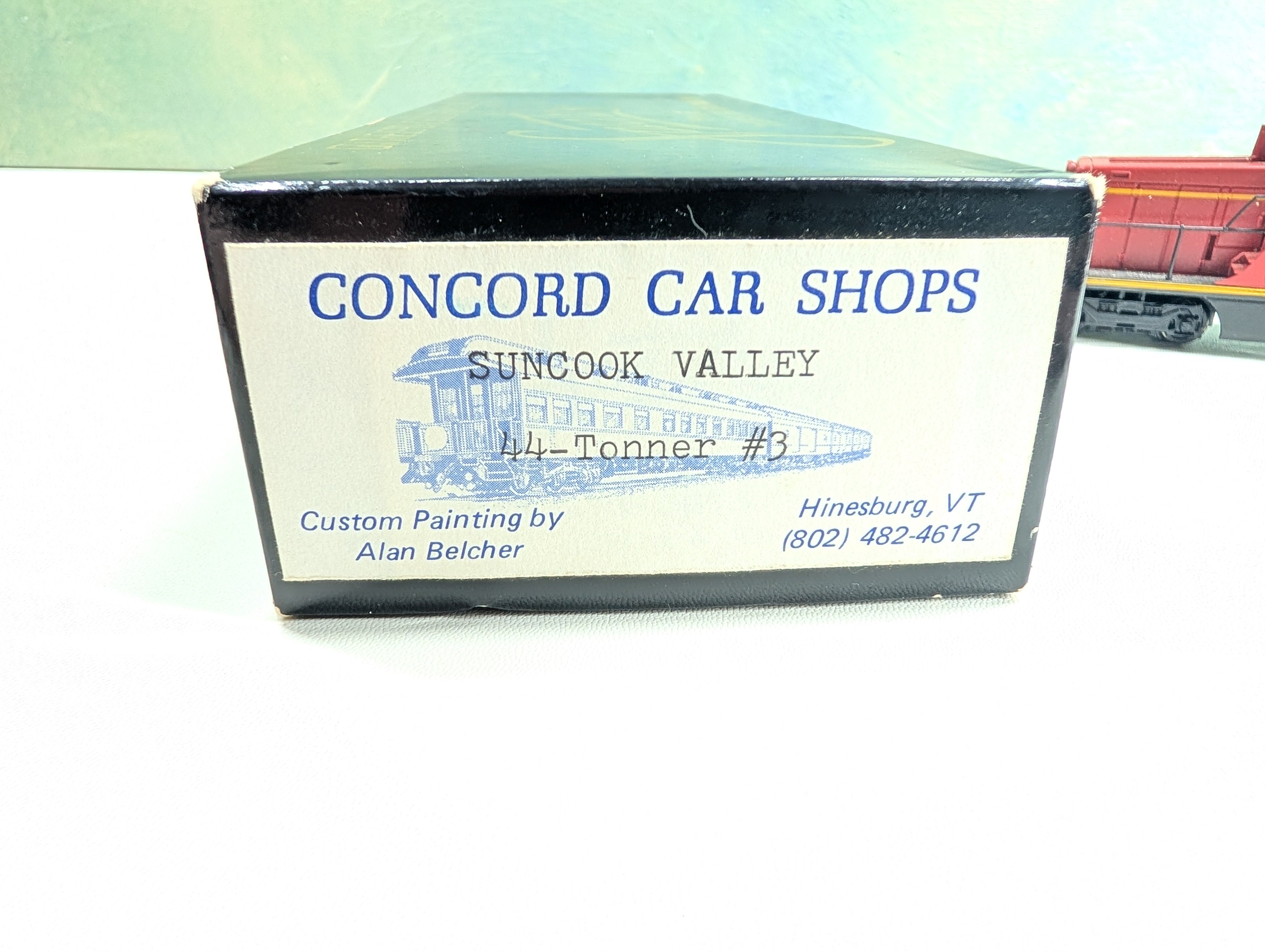 USED Bachmann HO Scale Spectrum GE 44-Ton Switcher, Custom Concord Car Shops Suncook Valley #3 Tested! DC