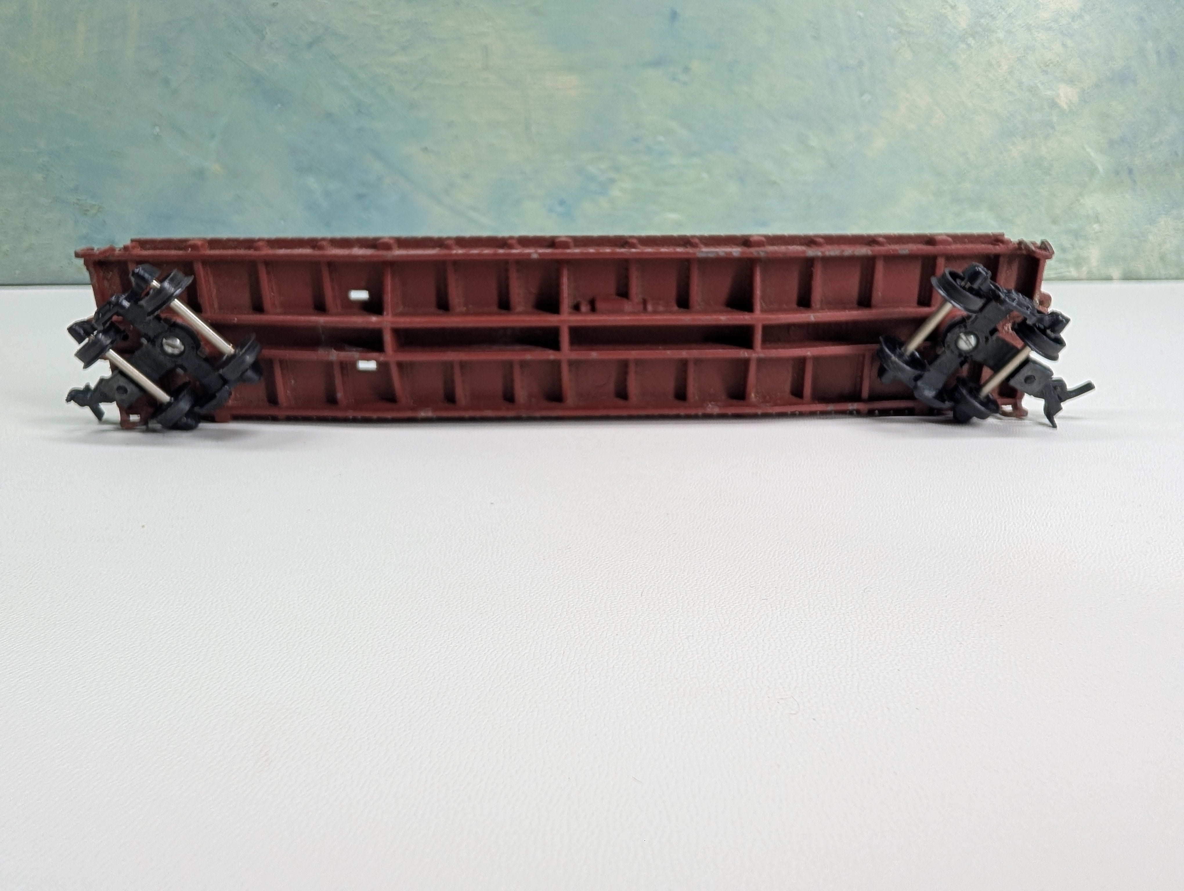 USED Gilbert HO Scale 55' Flat Car Western Maryland WM #33509 Metal