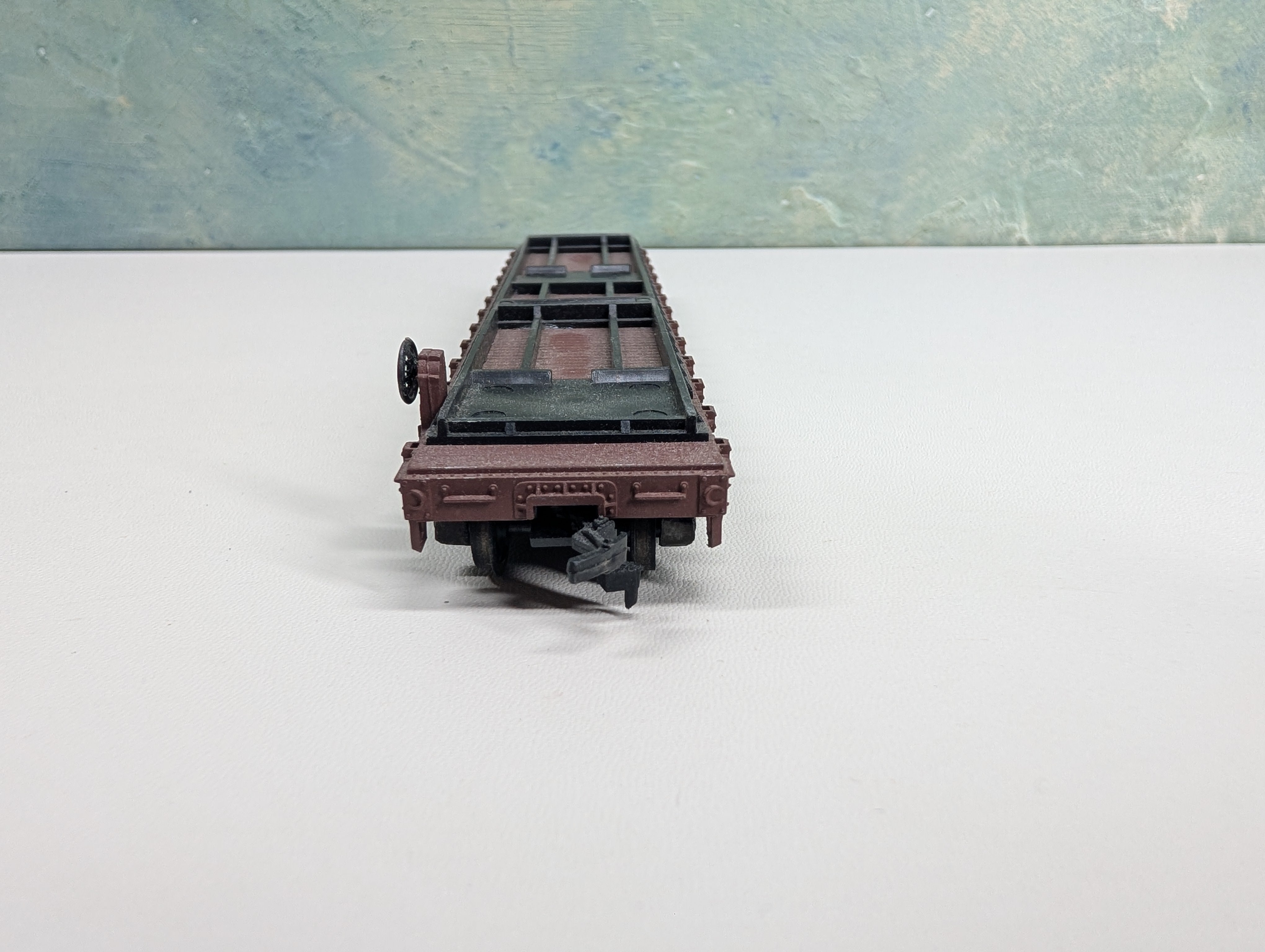 USED HO Scale 50' Flat Car Santa Fe ATSF #93302