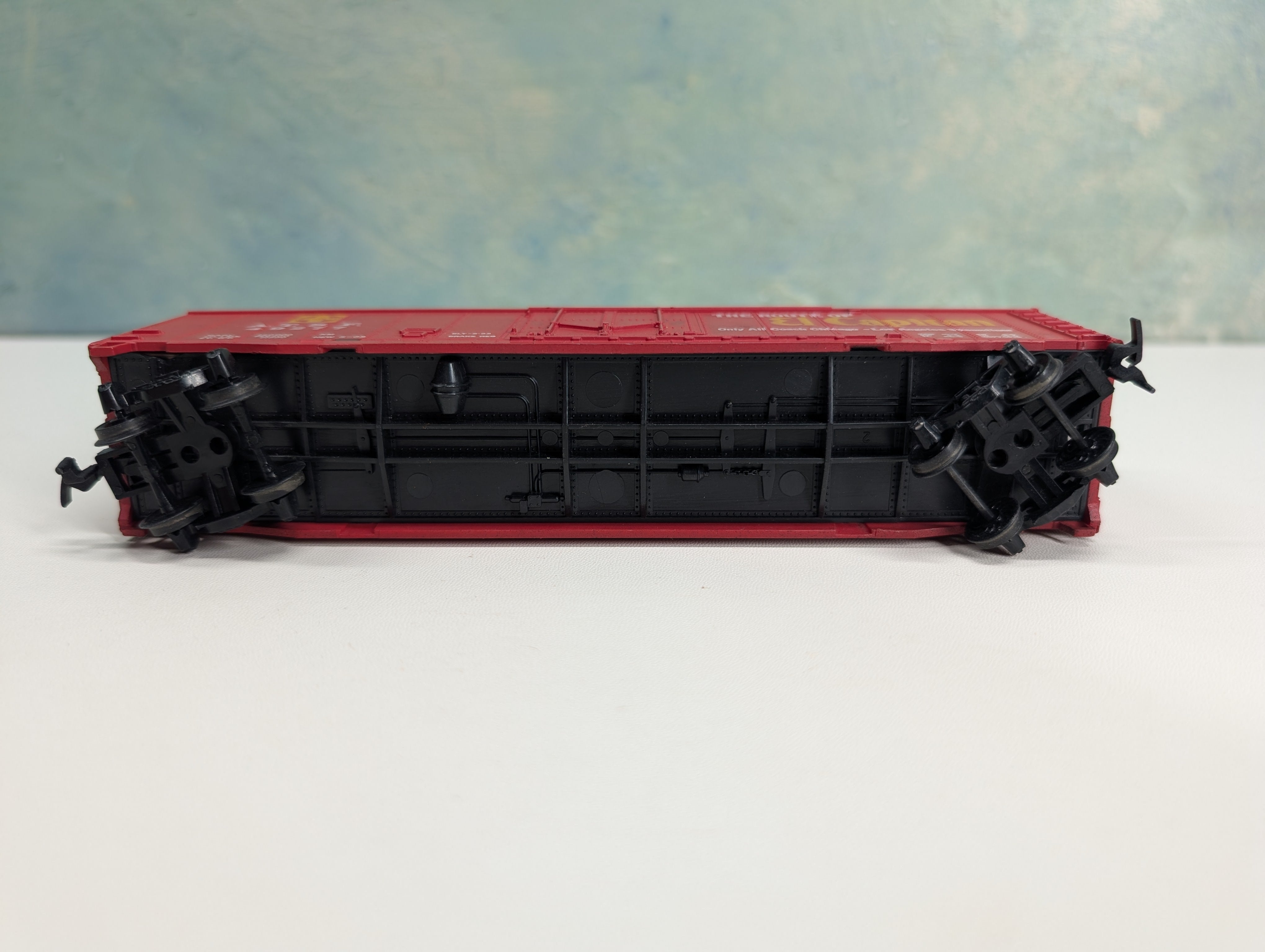 USED Tyco HO Scale 50' PD Box Car Santa Fe ATSF #49277