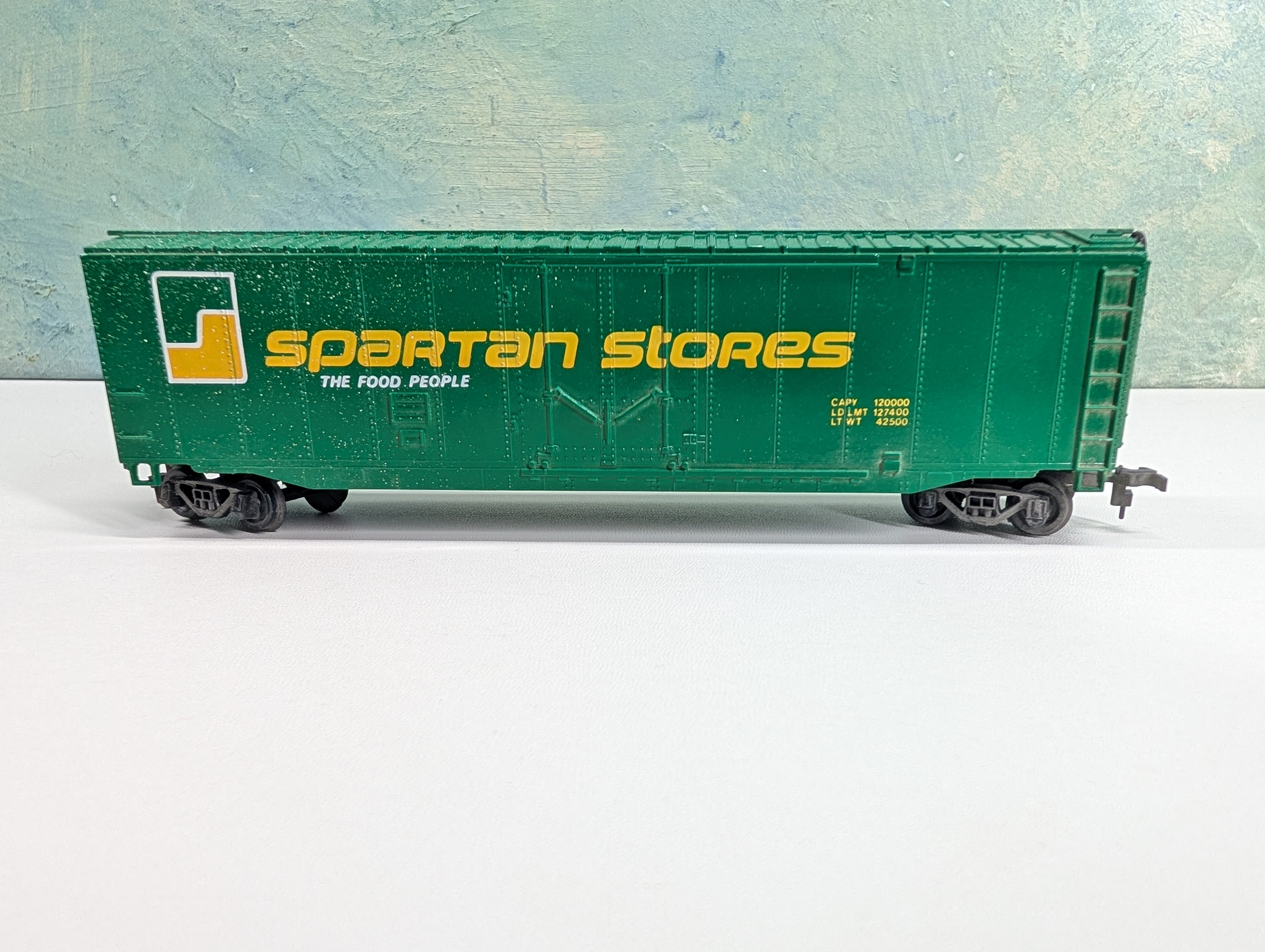 USED Bachmann HO Scale 50' PD Billboard Box Car Spartan Stores Food