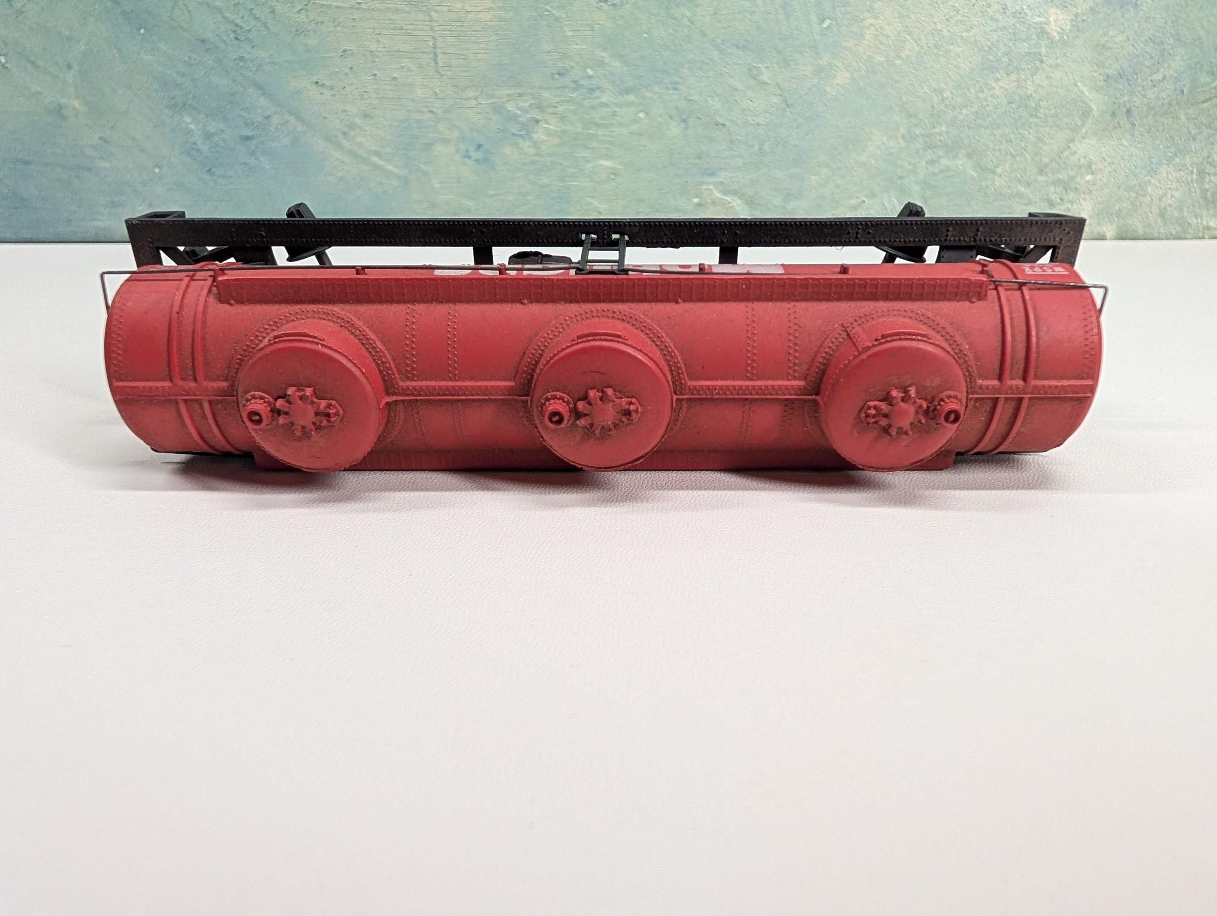 USED Bachmann HO Scale Triple Dome Tank Car Mobil WSPX #224