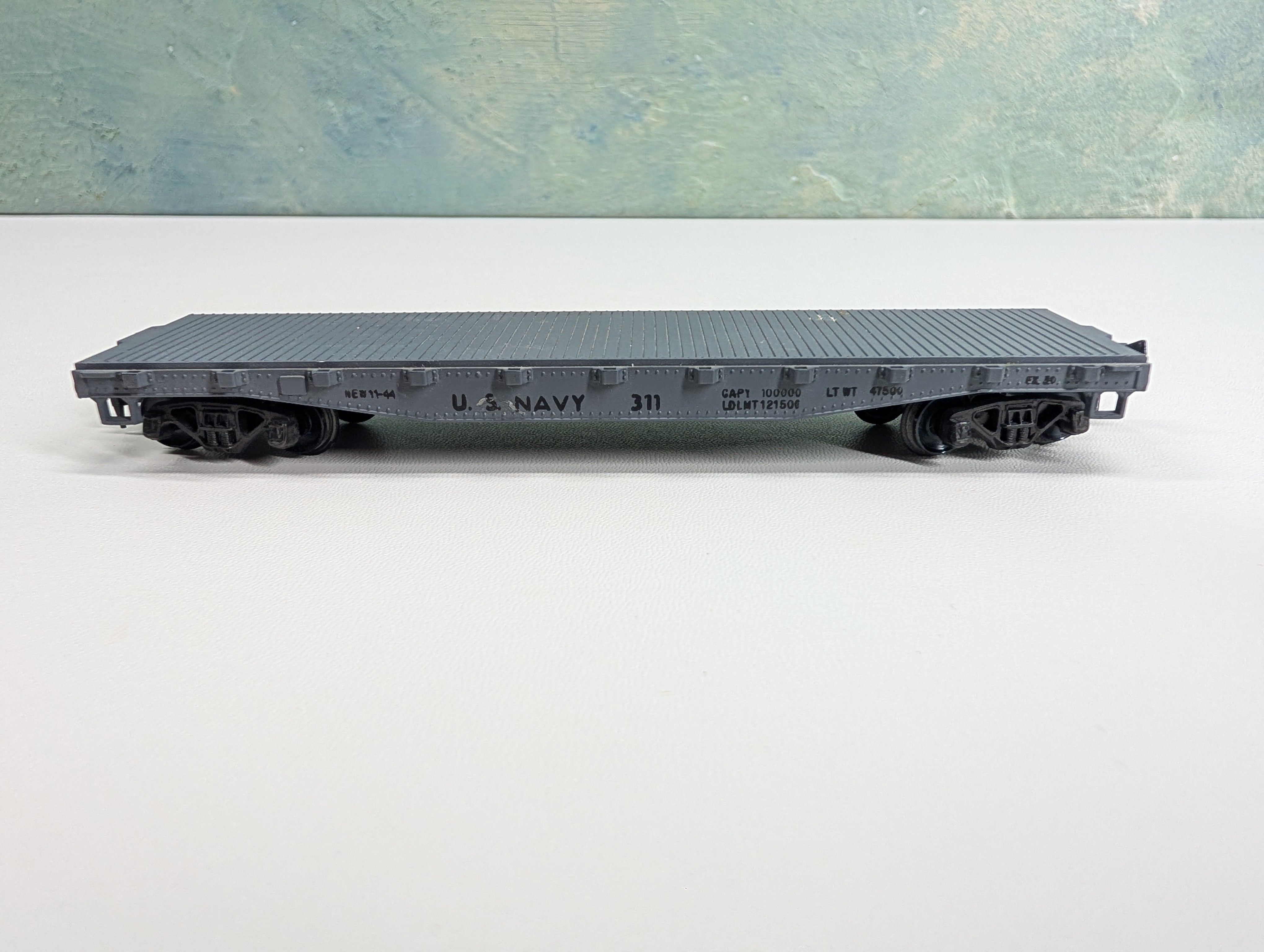 USED Mantua HO Scale 40' Flat Car US Navy #311
