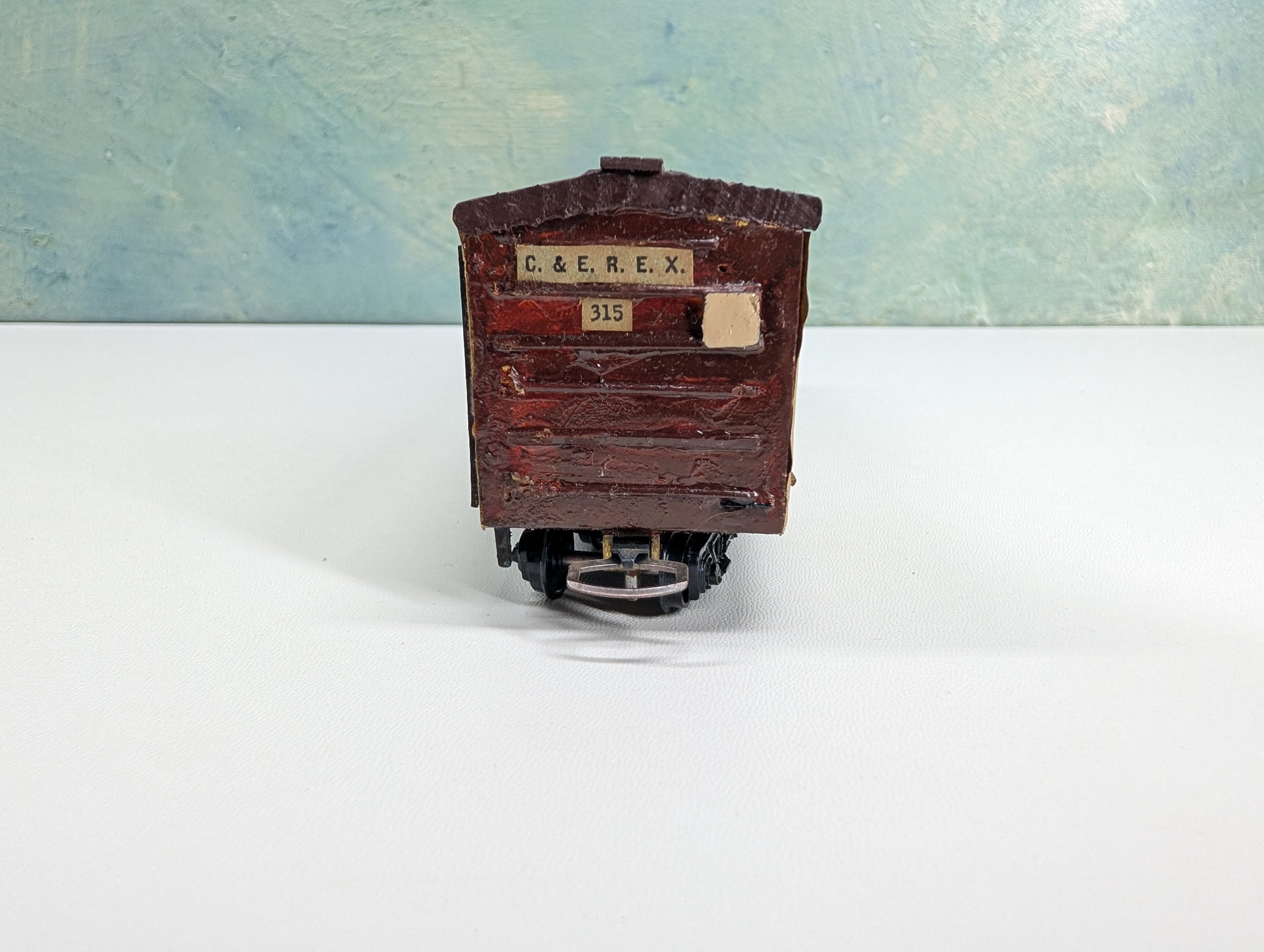 USED HO Scale Wood Kit 40' Reefer Box Car Central & Erie C&EREX #315