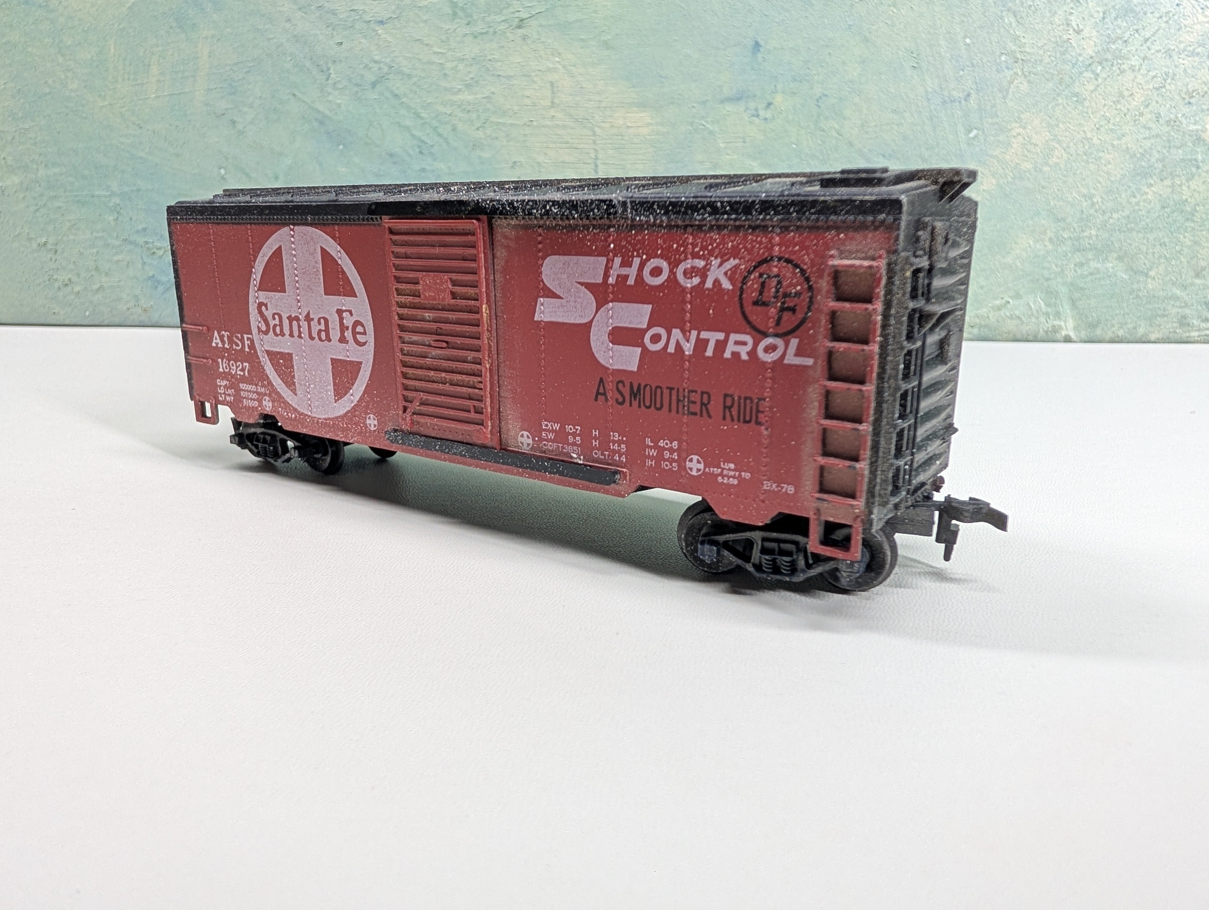 USED Life-Like HO Scale 40' Box Car Santa Fe ATSF #16927