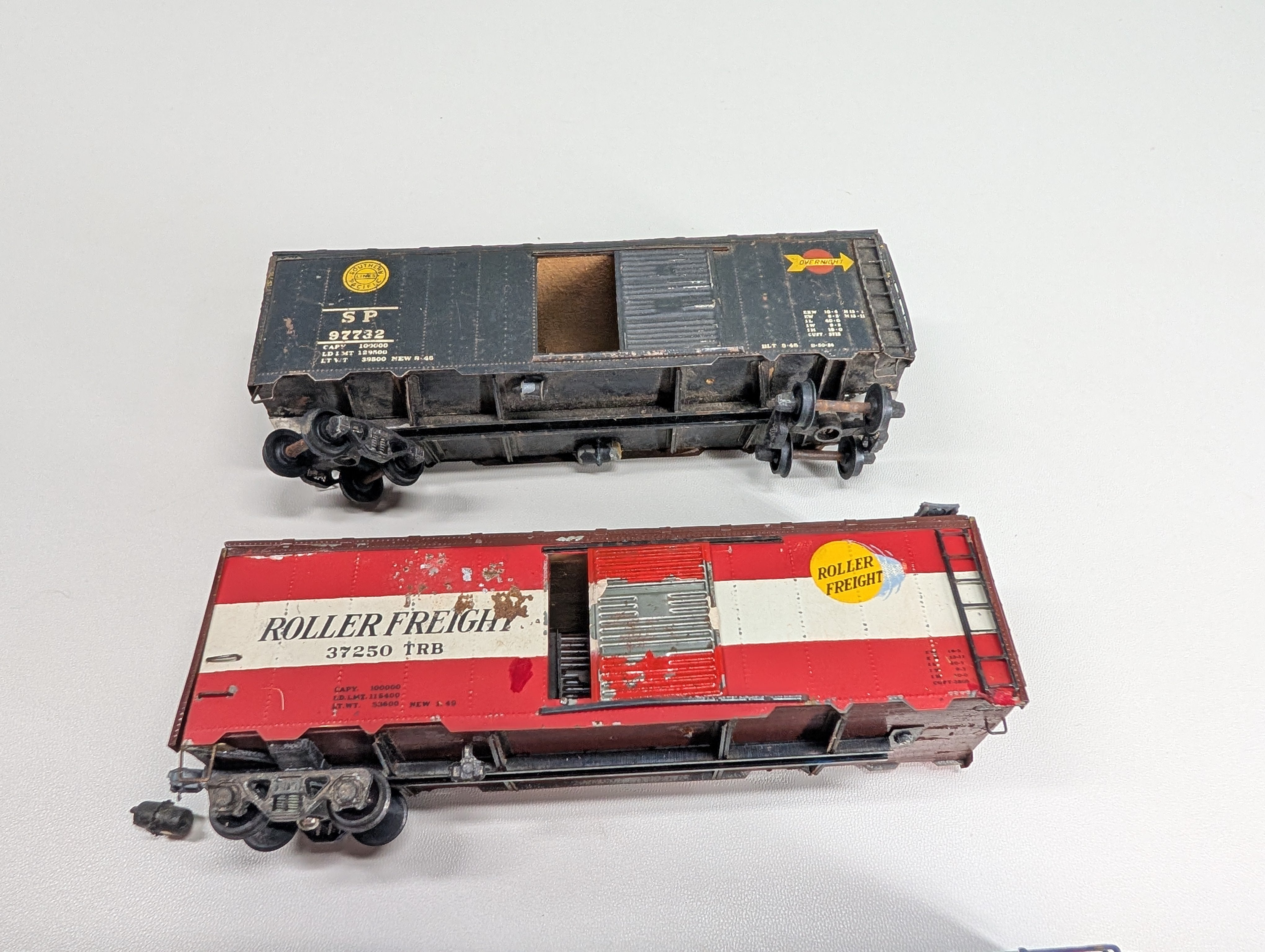 USED HO Scale Lot of Metal 40' Box Car Assembled Kits (SP, Timken Roller) (3 pcs)