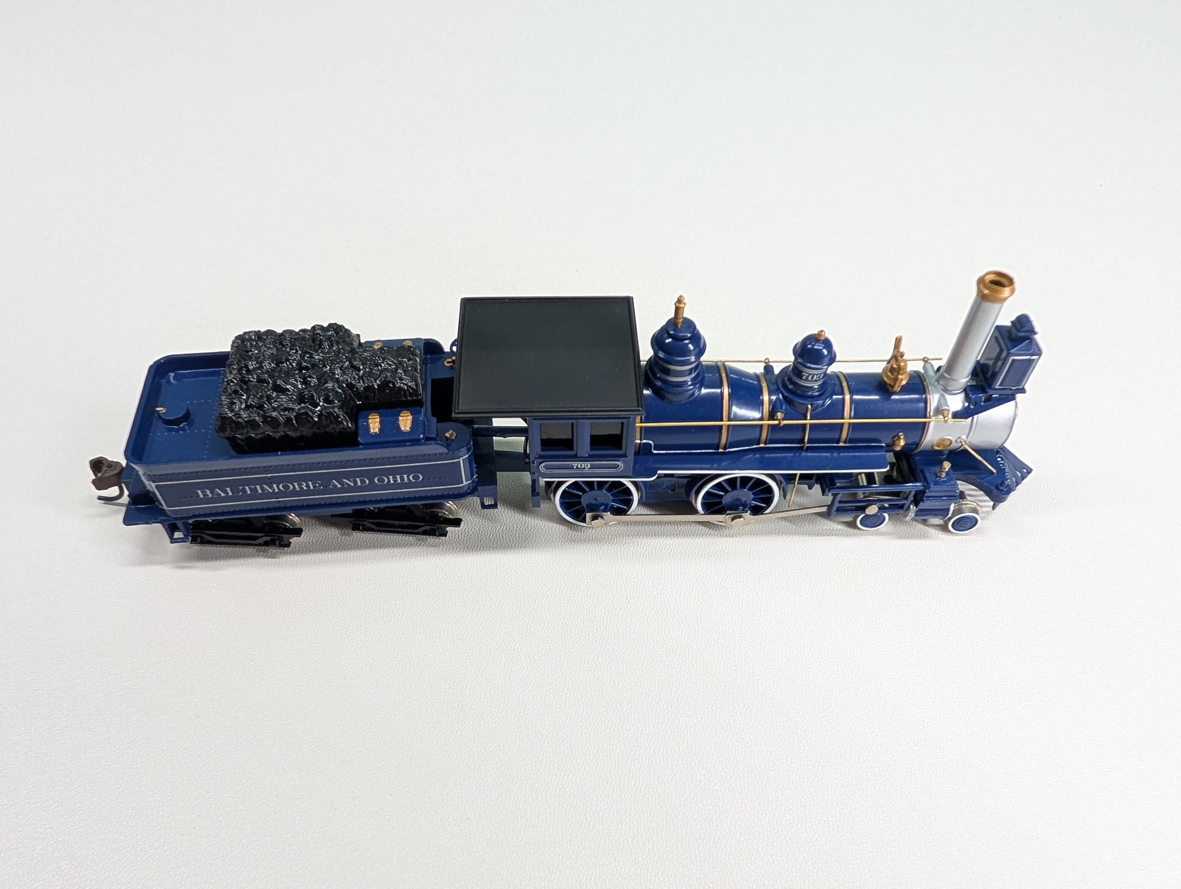 USED Bachmann 51144 HO Scale American 4-4-0 Steam Locomotive 1890's Baltimore and Ohio B&O #703 Runs Great DC