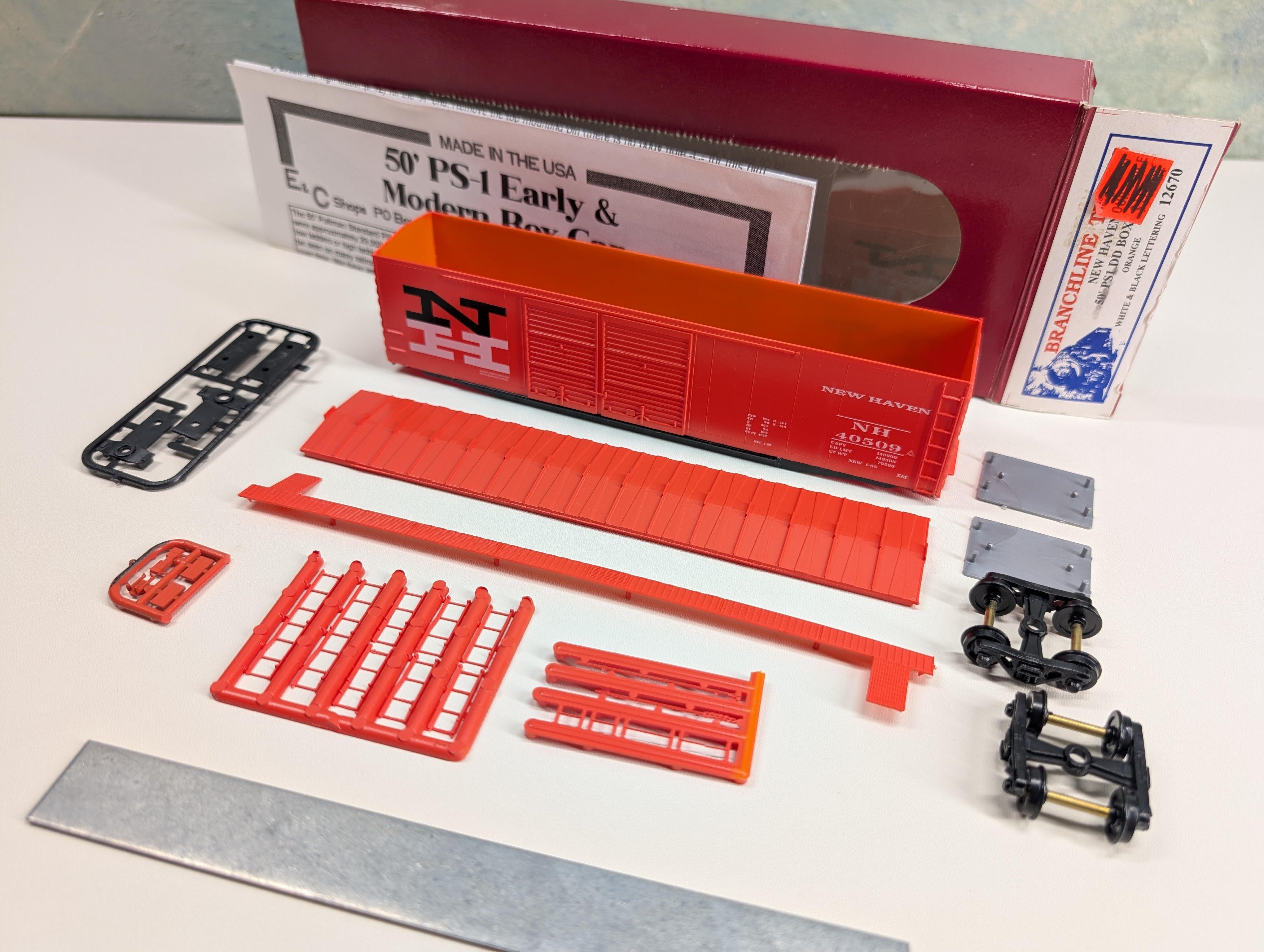 USED Branchline 12670 HO Scale 50' PS1 DD Box Car New Haven NH #40509
