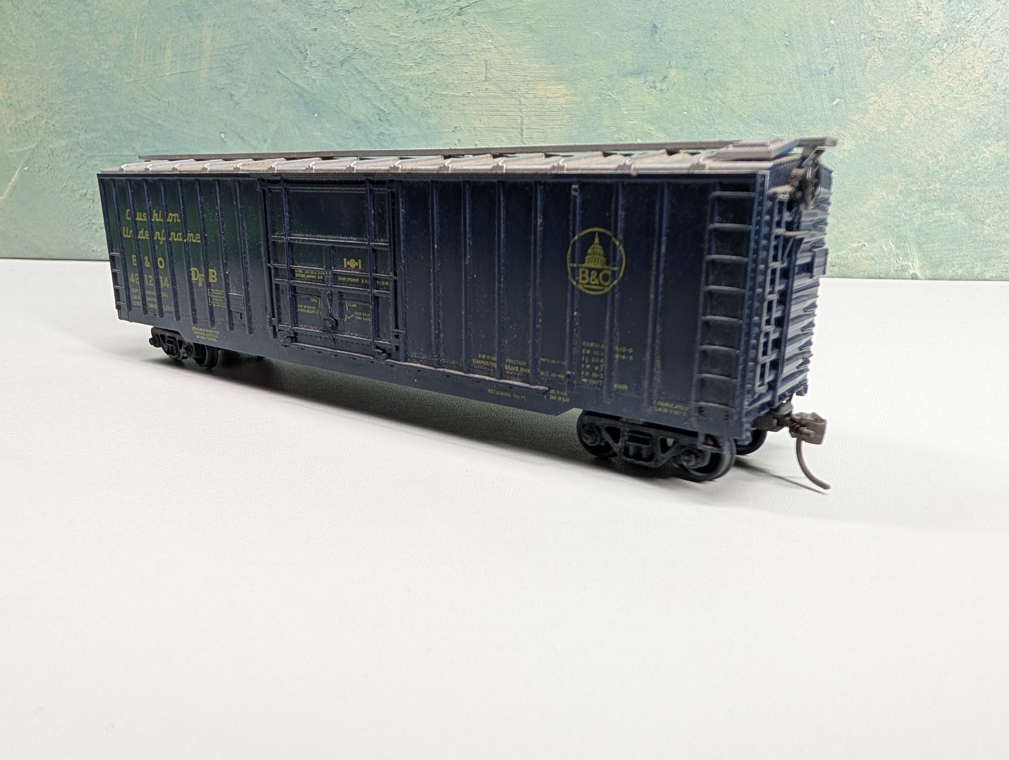 USED Athearn HO Scale 50' Box Car Baltimore and Ohio B&O #481214