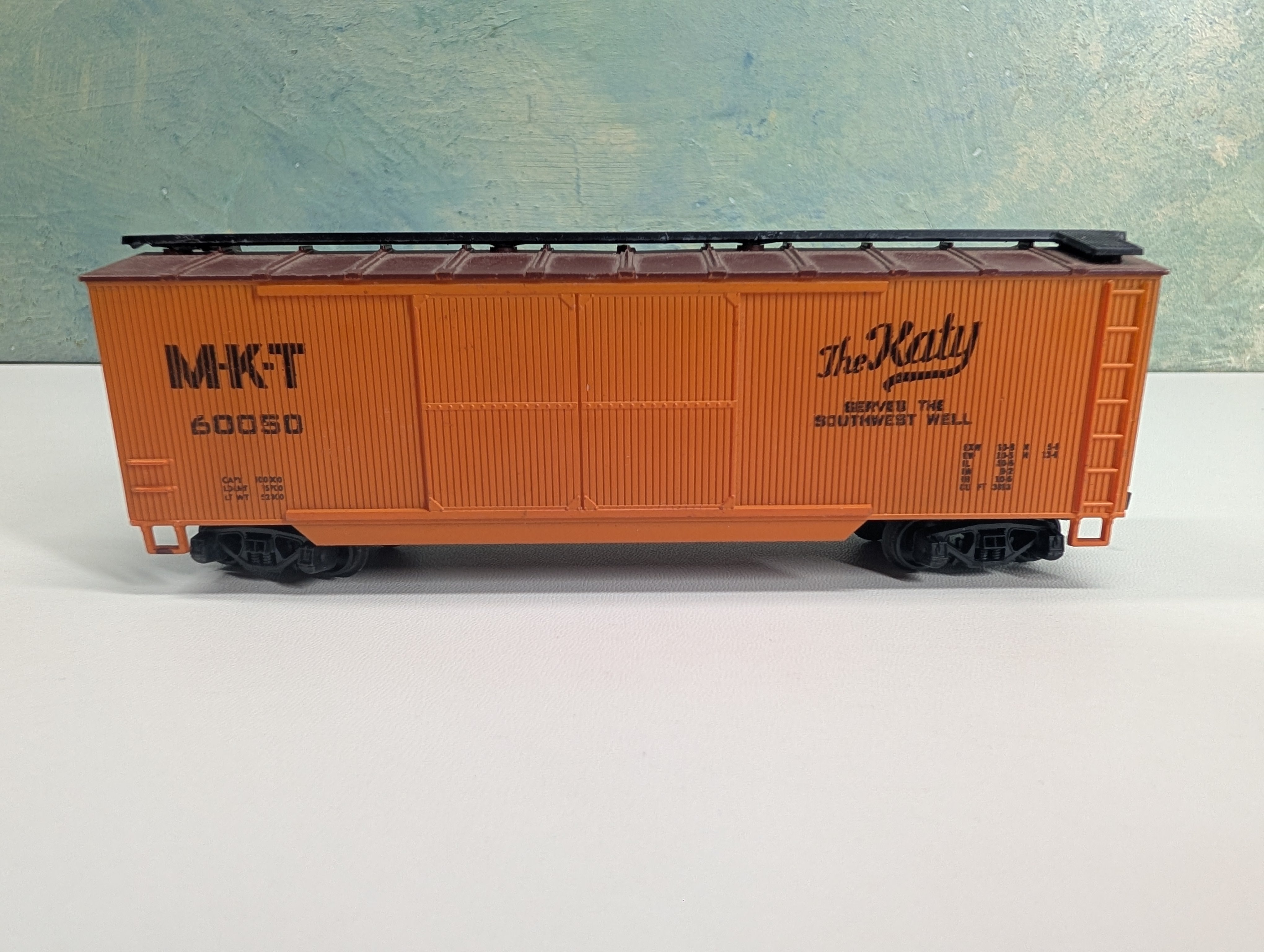 USED HO Scale 40' Wooden Box Car MKT #60050 The KATY