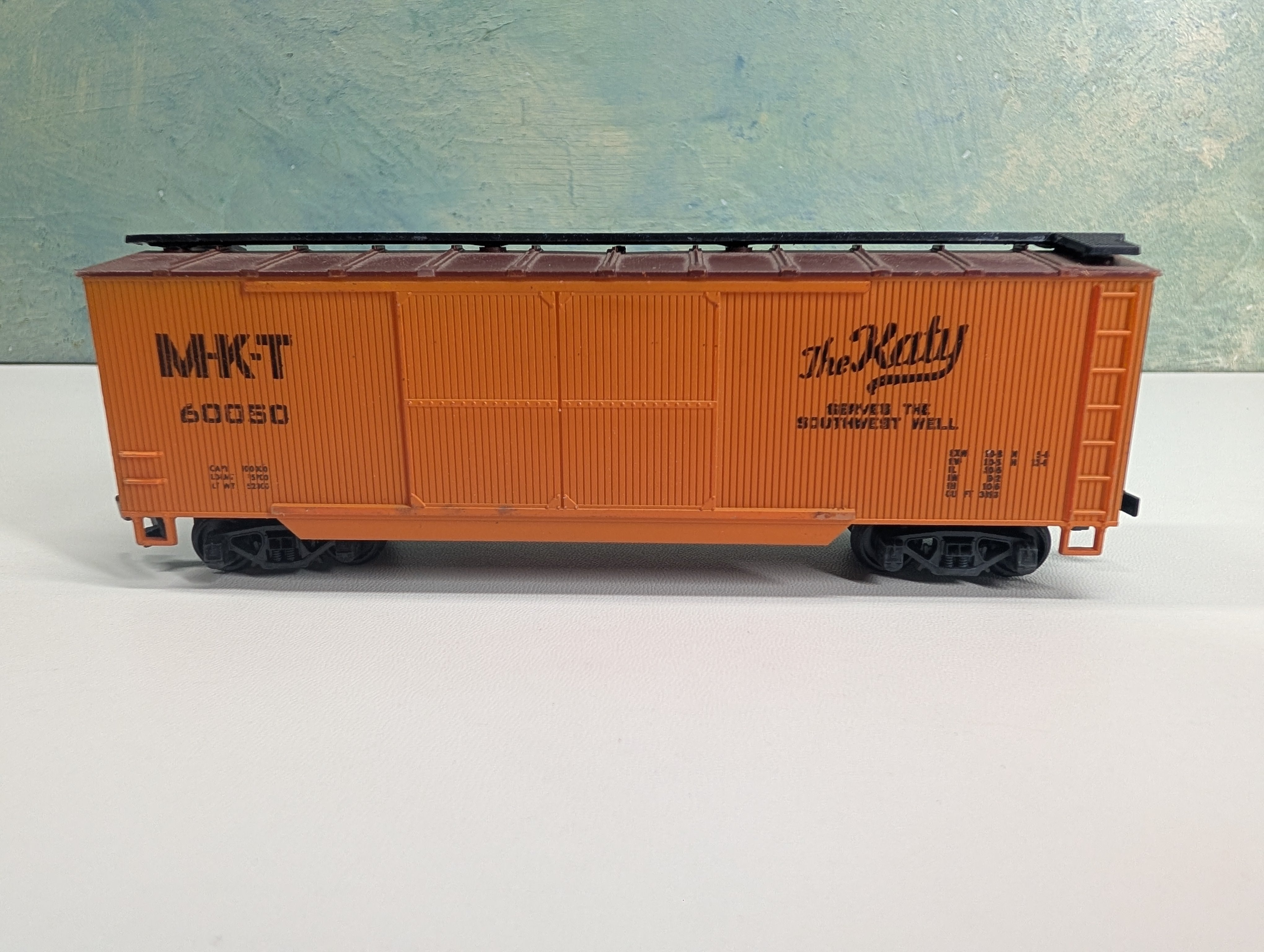 USED HO Scale 40' Wooden Box Car MKT #60050 The KATY