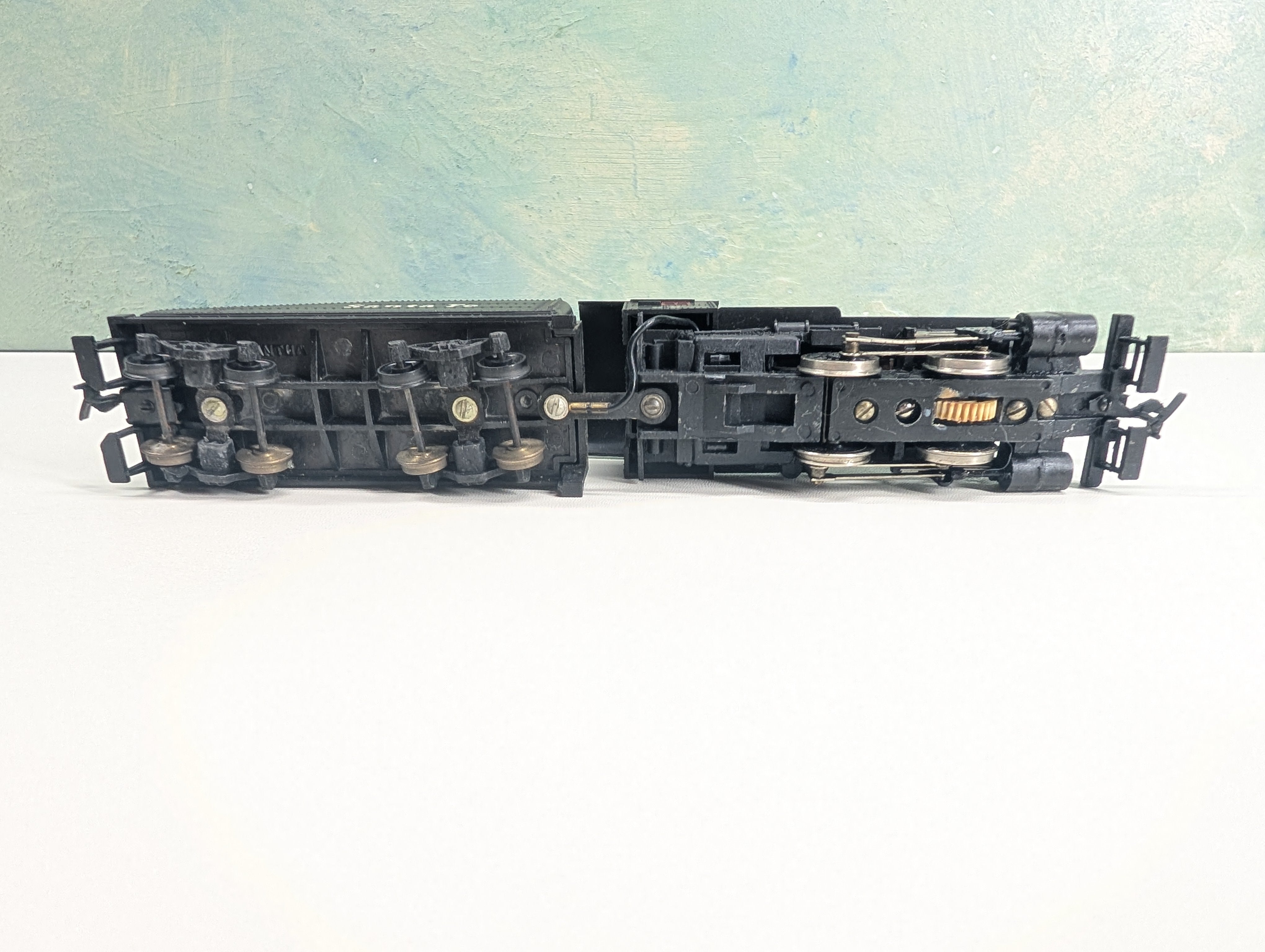 USED Mantua HO Scale 0-4-0 Steam Locomotive Santa Fe ATSF #99 Tested! DC