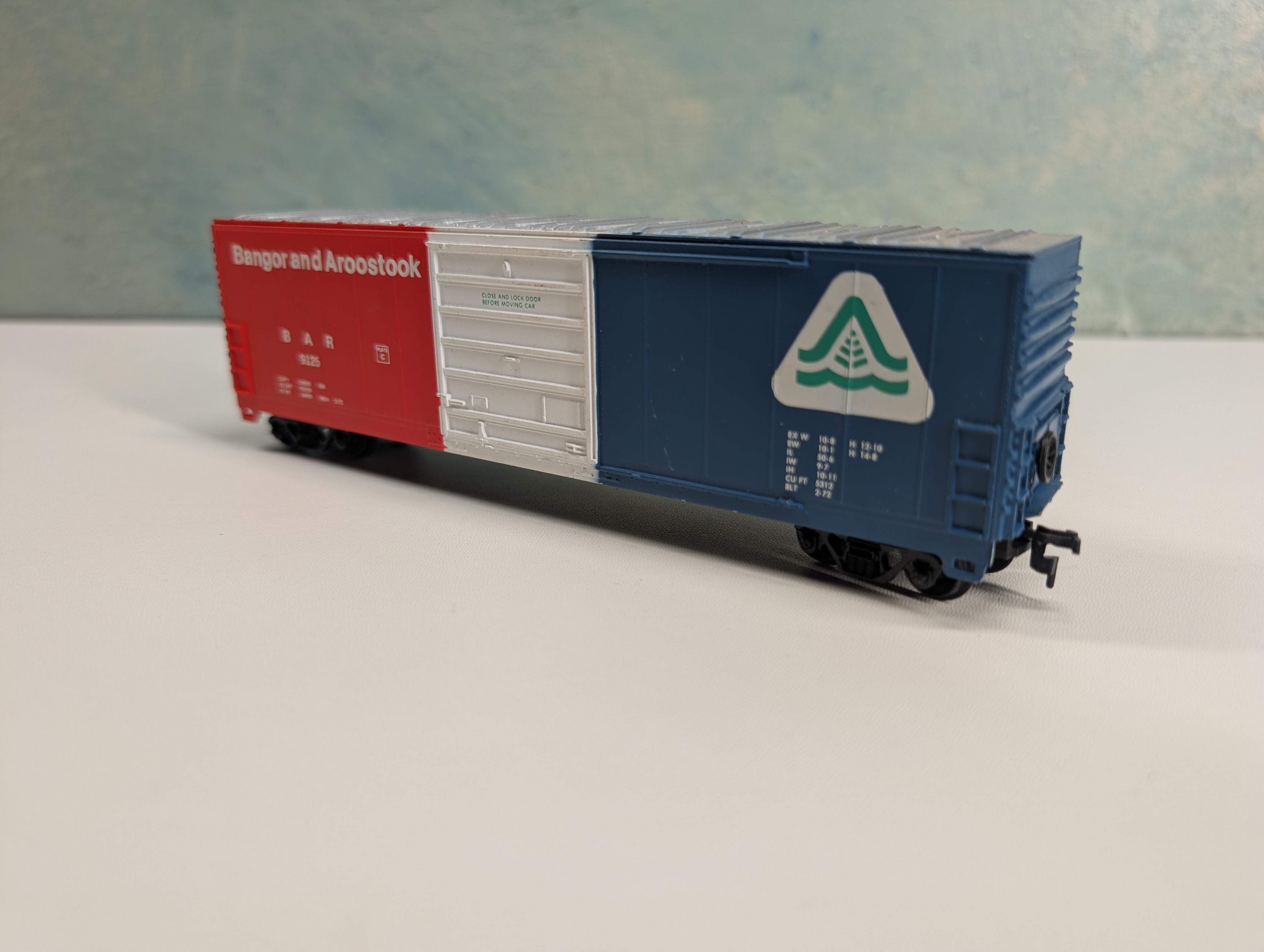 USED Life-Like HO Scale 50' Box Car Bangor and Aroostook BAR #9125