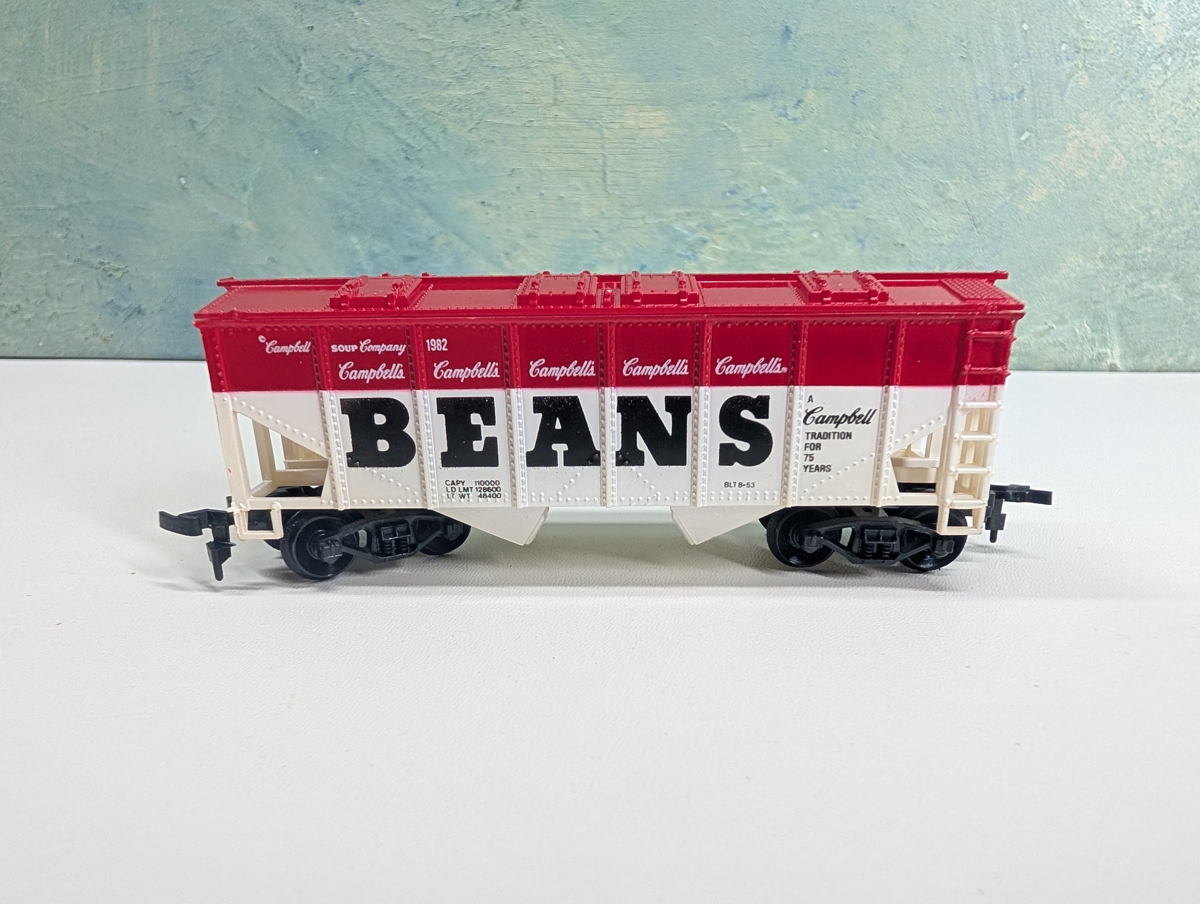 USED Life-Like HO Scale 2 Bay Hopper Campbell's Beans Campbell's