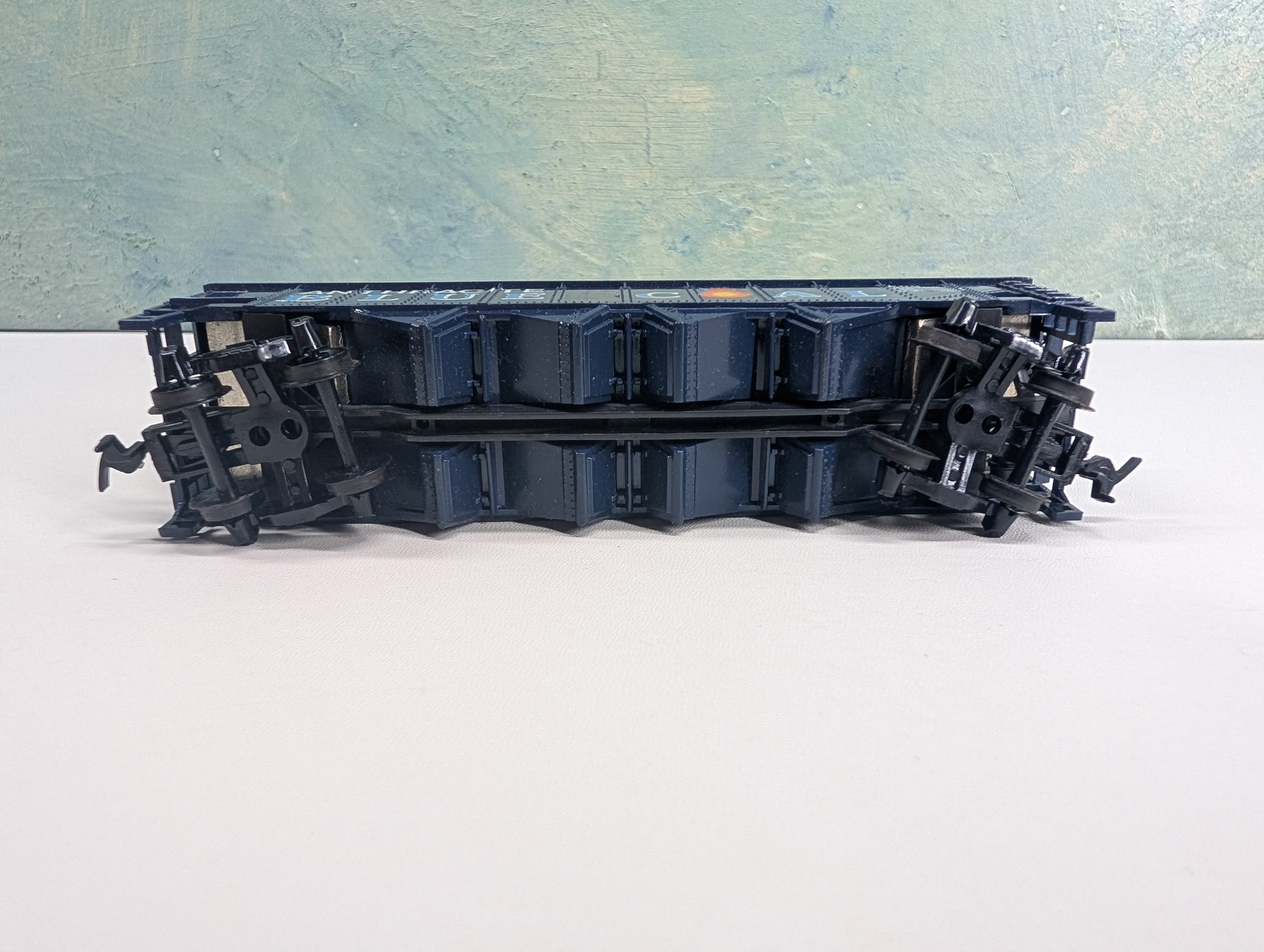 USED Tyco HO Scale Quad Hopper Anthracite Blue Coal RDG #109300