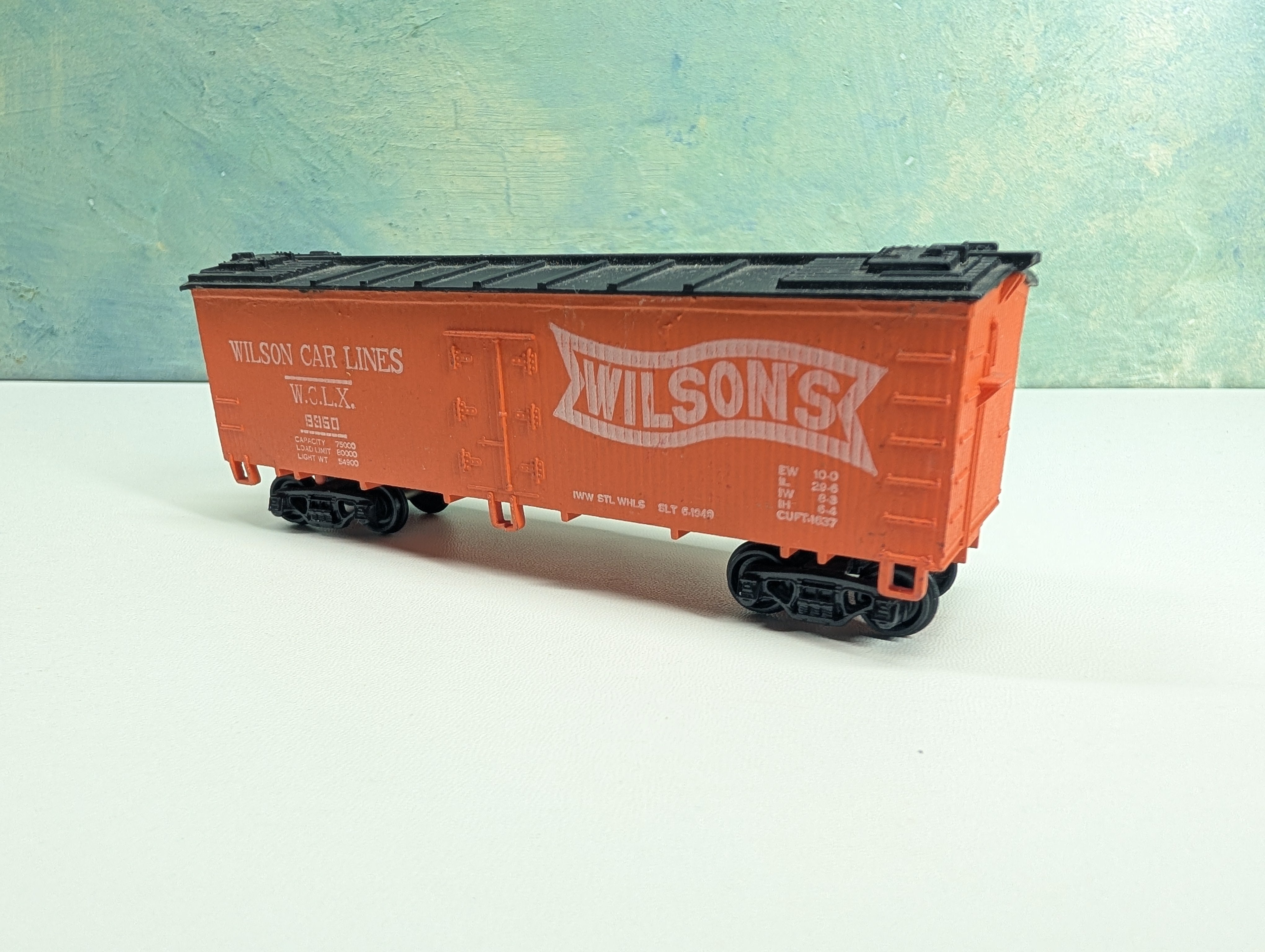 USED HO Scale Wood Reefer Wilson's Car Lines WCLX #9350