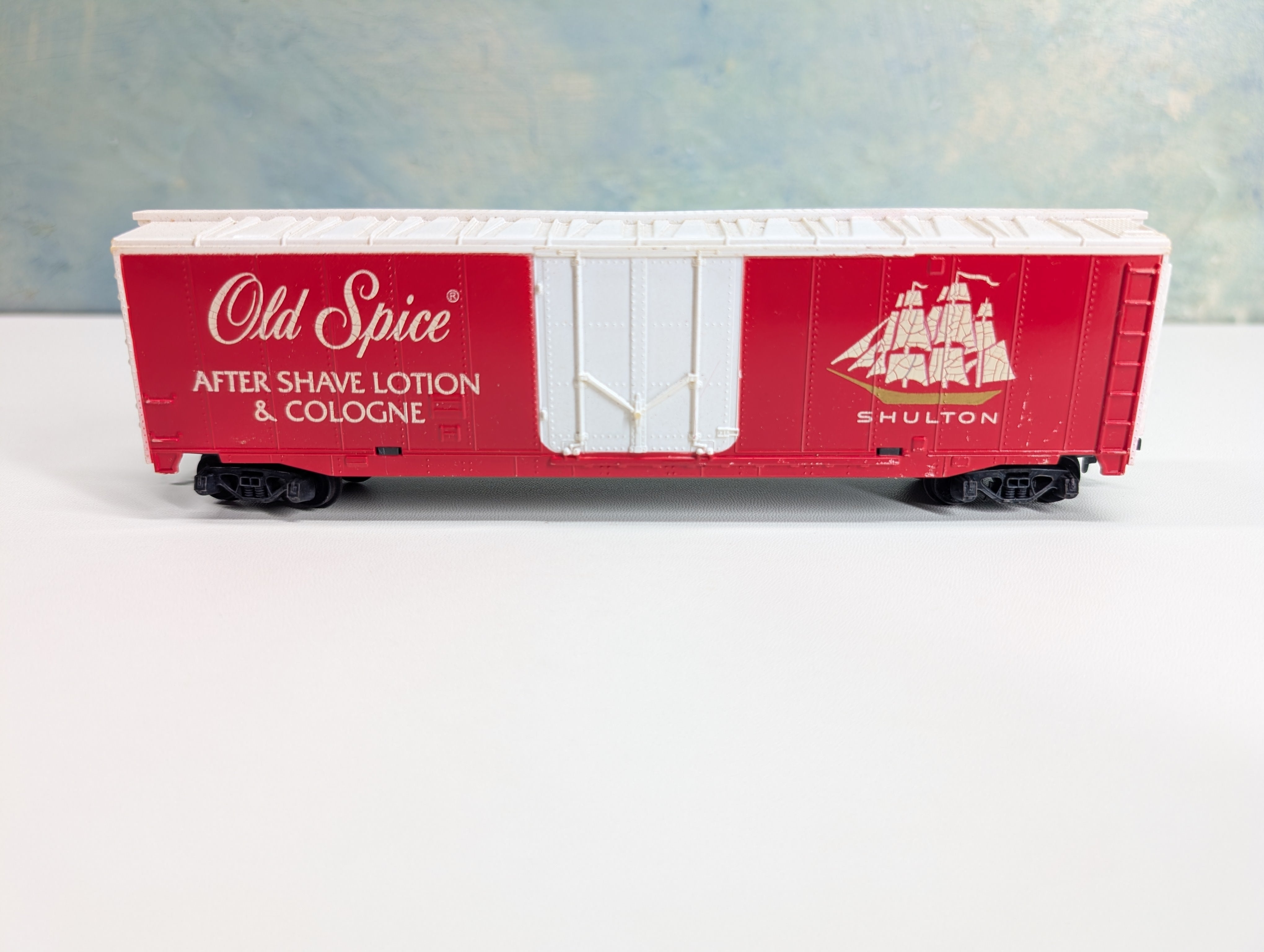 USED Tyco HO Scale 50' PD Billboard Box Car Old Spice