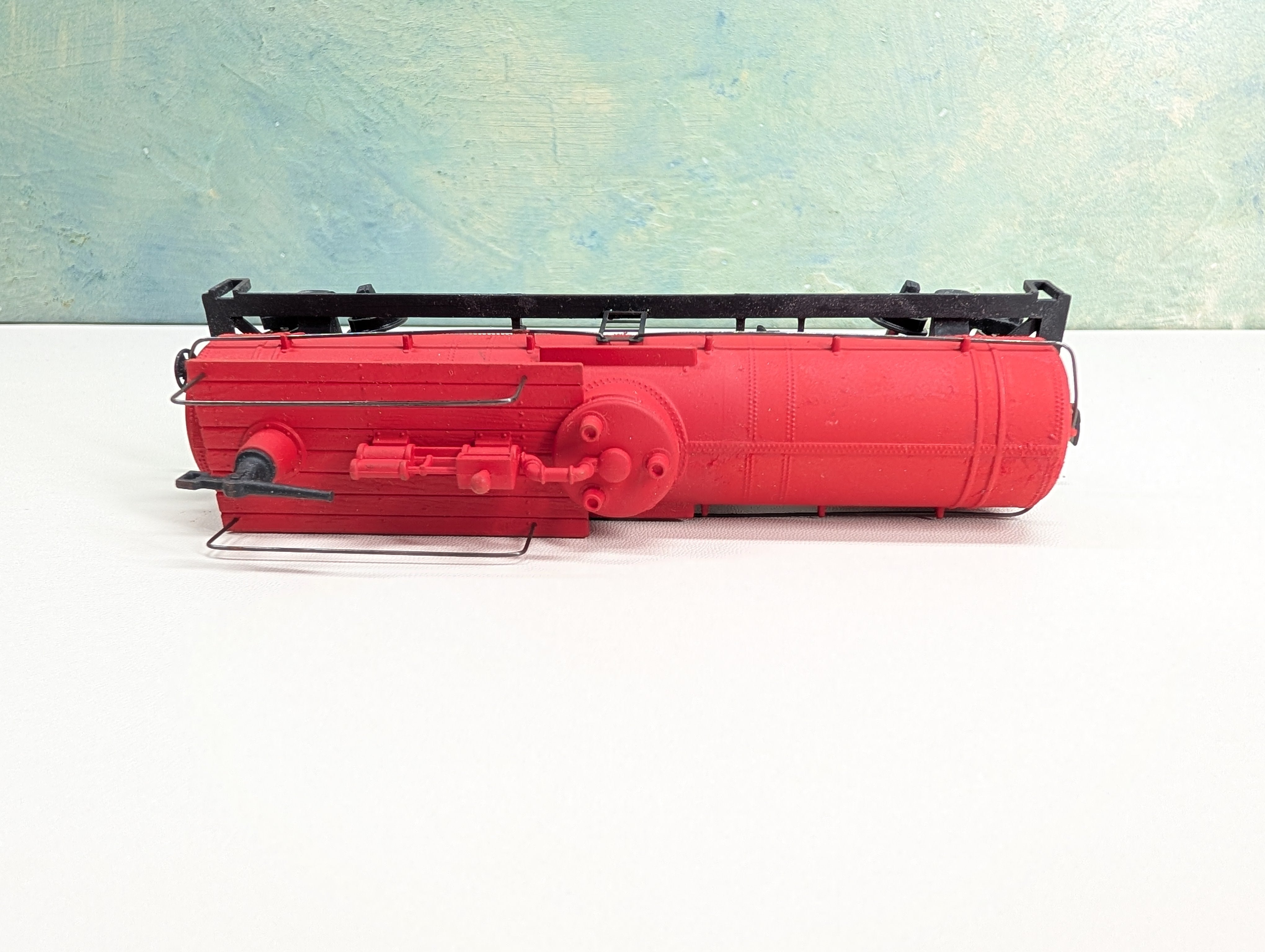 USED Cox HO Scale Fire Tank Car, Painted Red