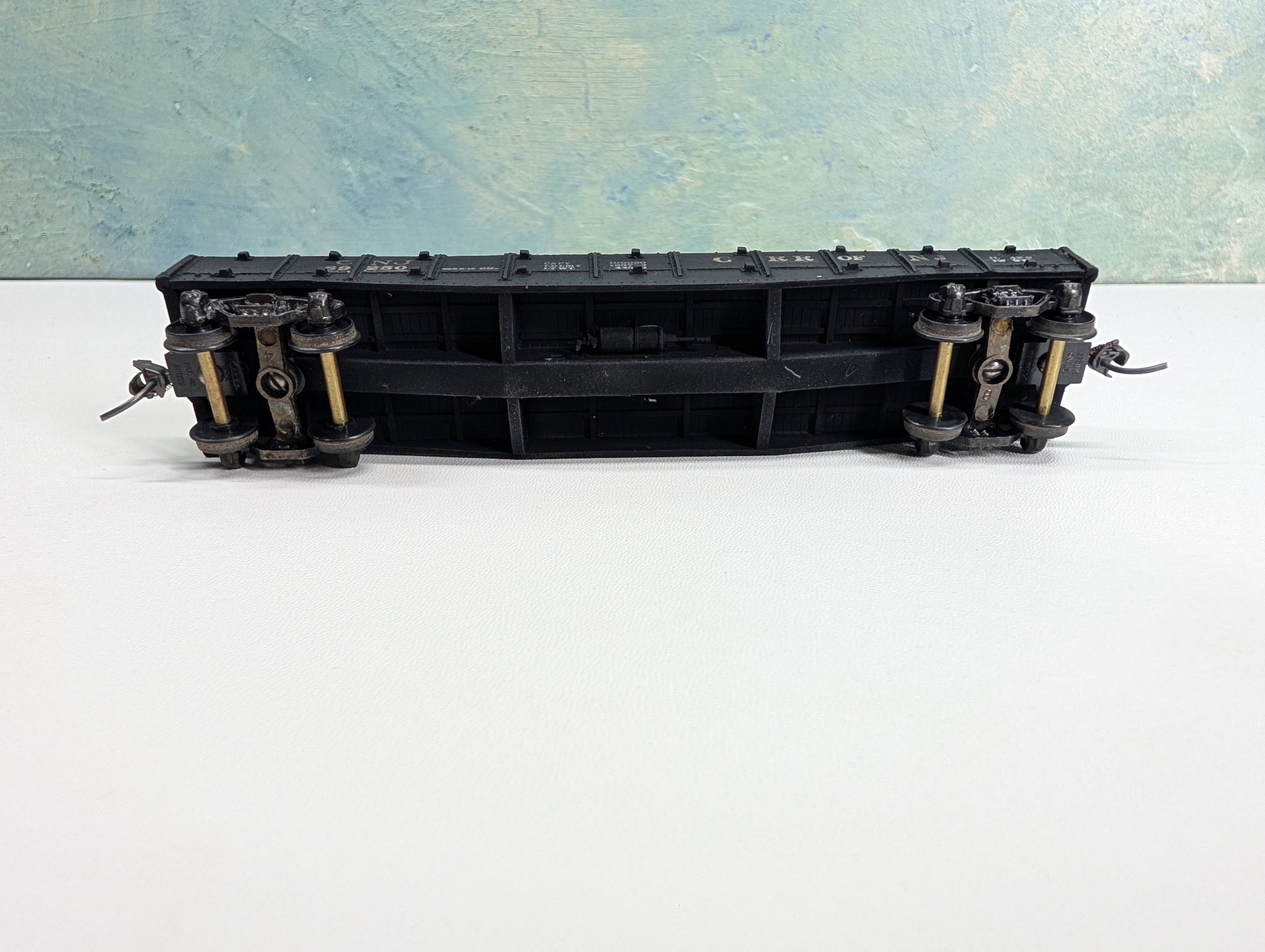 USED HO Scale Old Time Woodside Gondola (resin) CNK CRR of NJ #89250 Metal Wheels