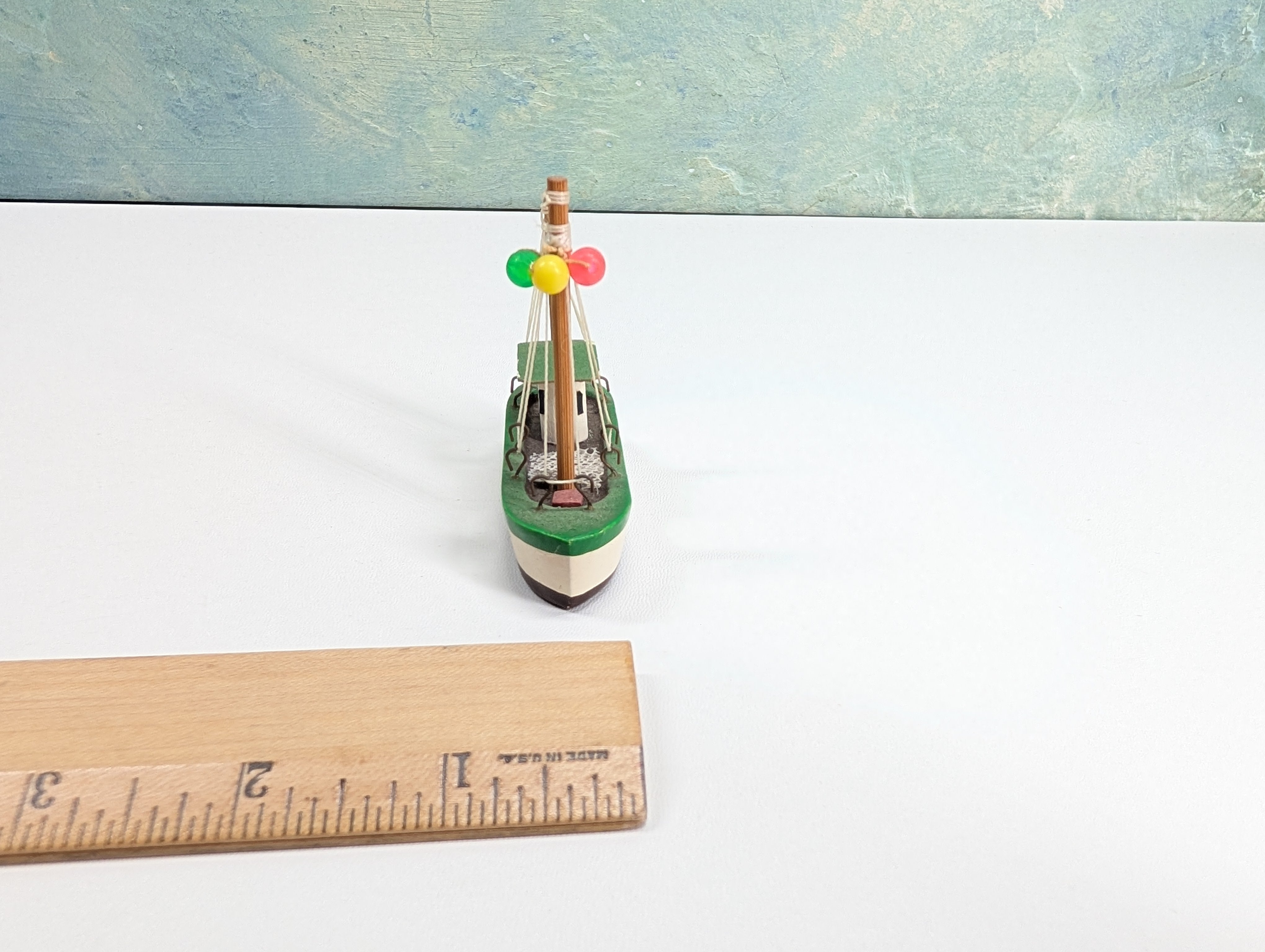 USED HO Scale Wooden Boat