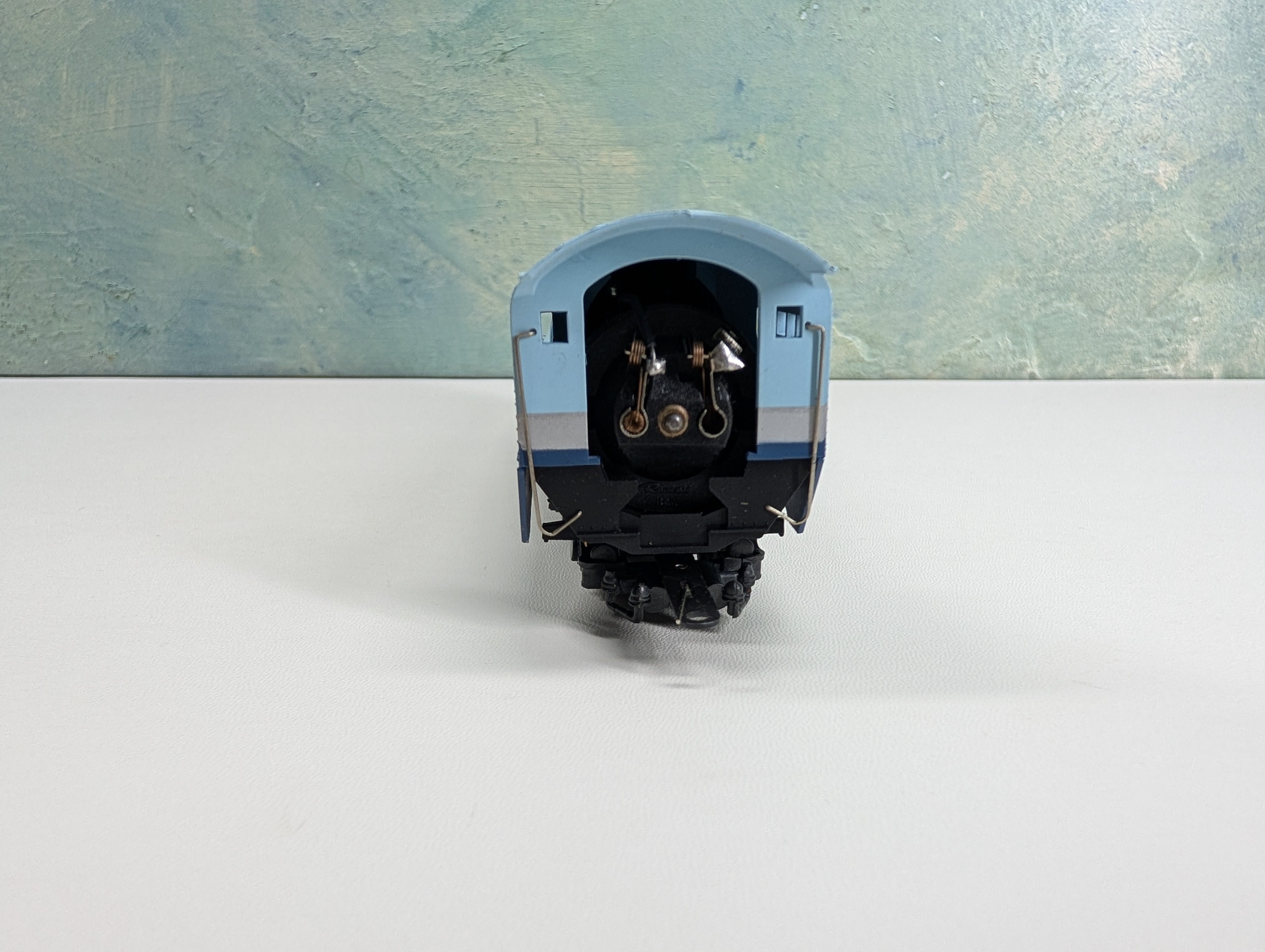 USED Rivarossi HO Scale Blue Goose 4-6-4 Steam Locomotive Santa Fe ATSF #3460 No Tender Untested