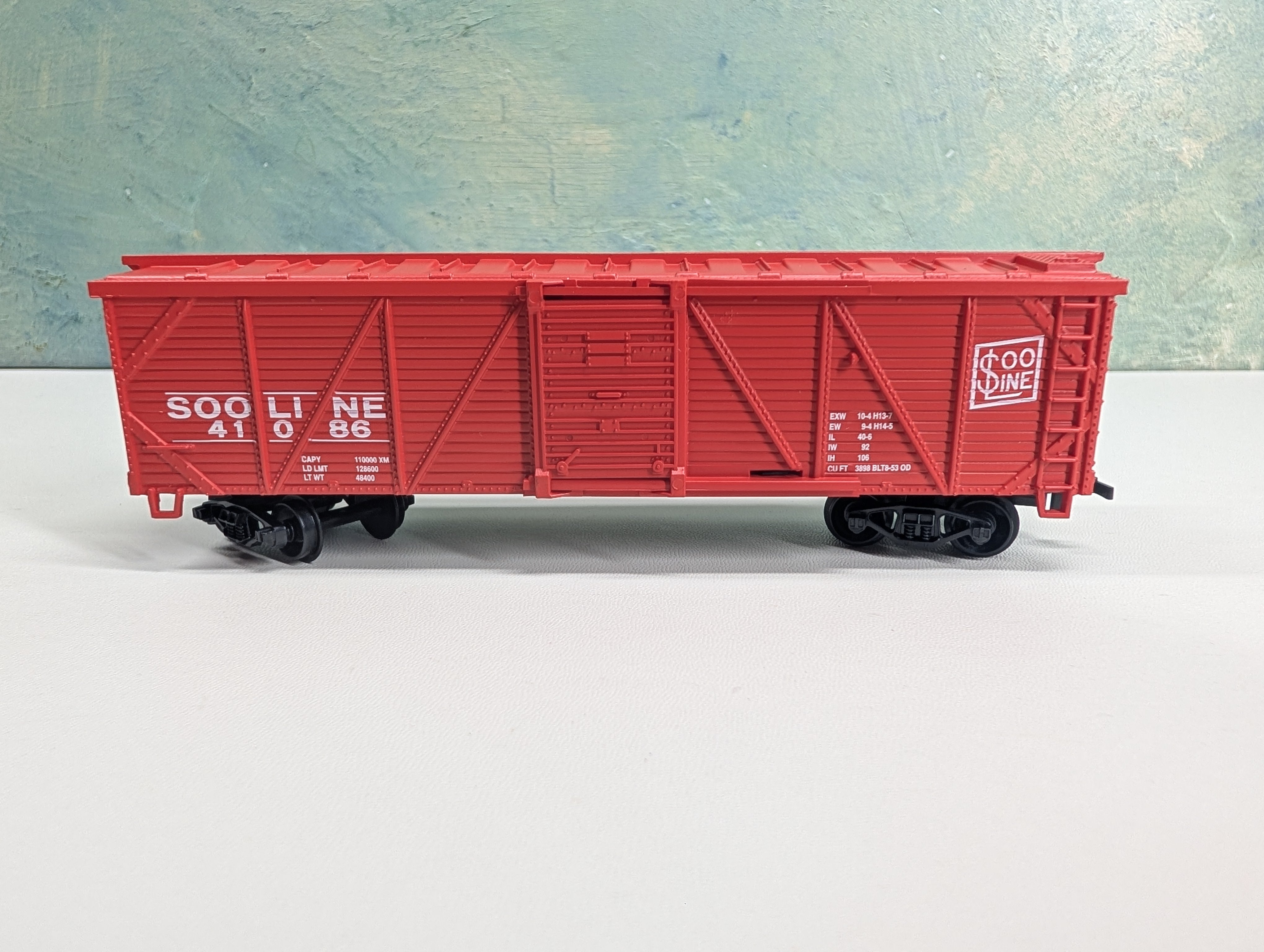 USED Life-Like 8579 HO Scale Wooden Box Car SOO Line #41086