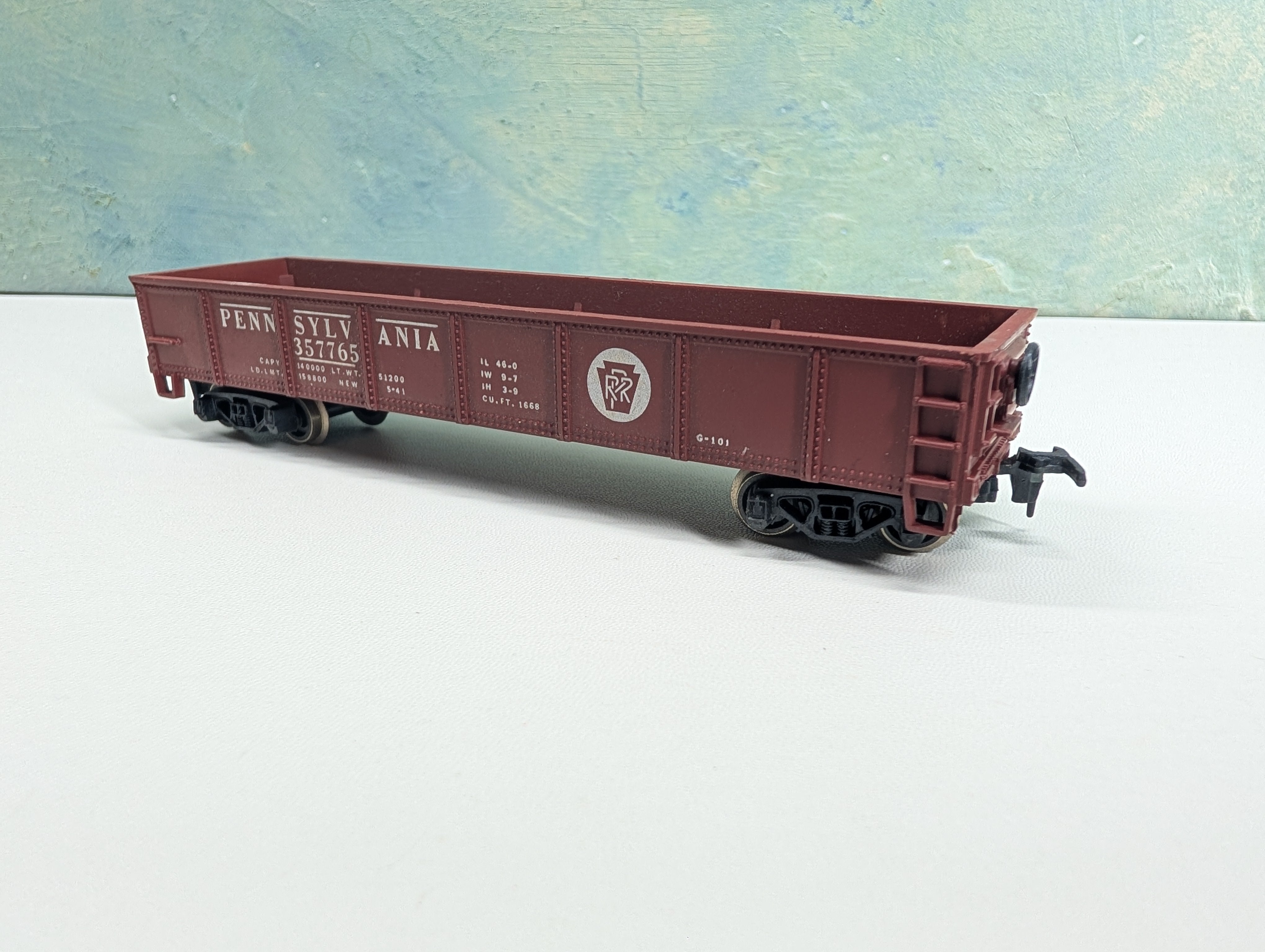 USED AHM HO Scale 40' Gondola Pennsylvania PRR #357765