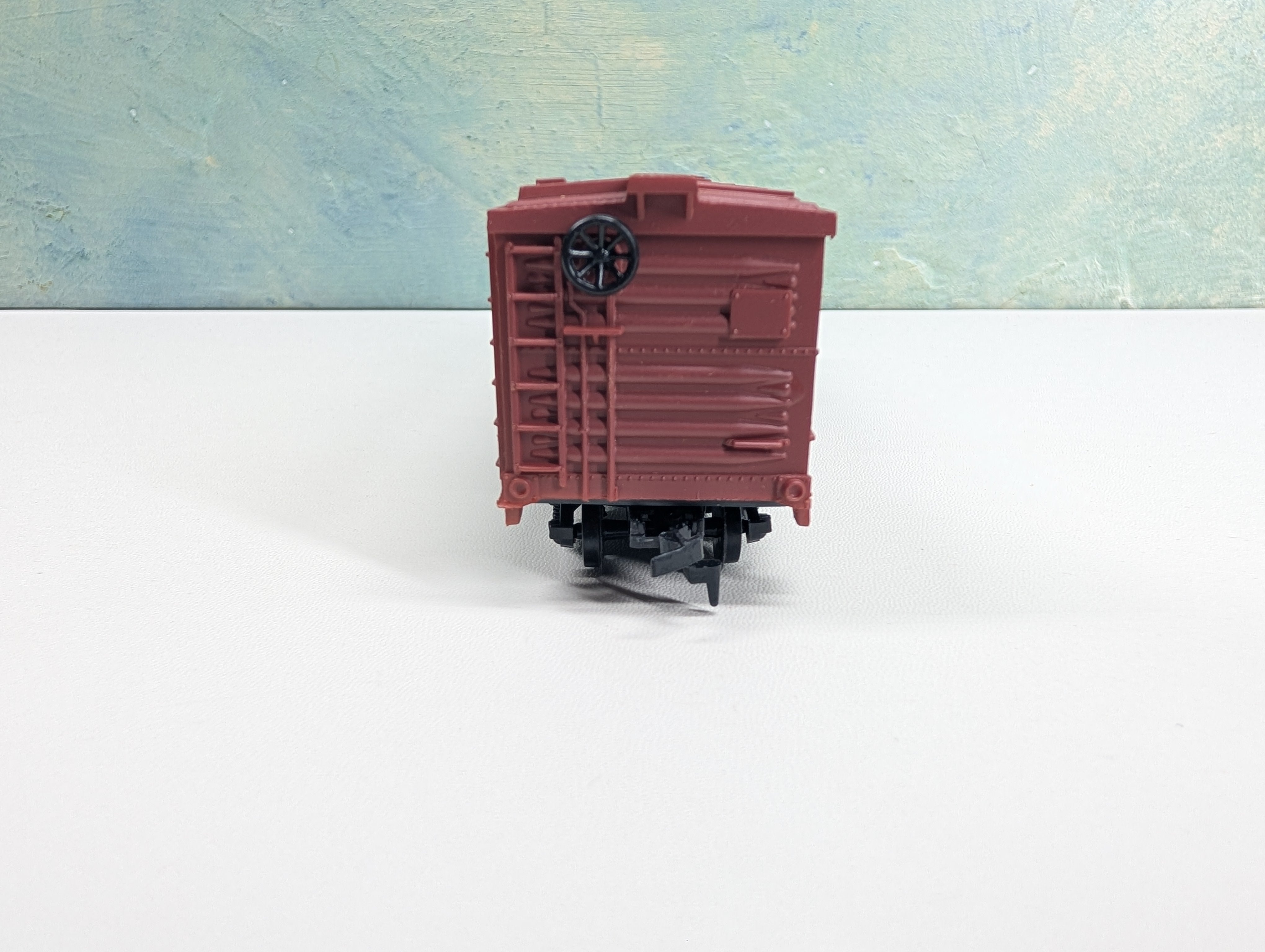 USED Life-Like HO Scale 40' Cattle Livestock Car Santa Fe ATSF #51450