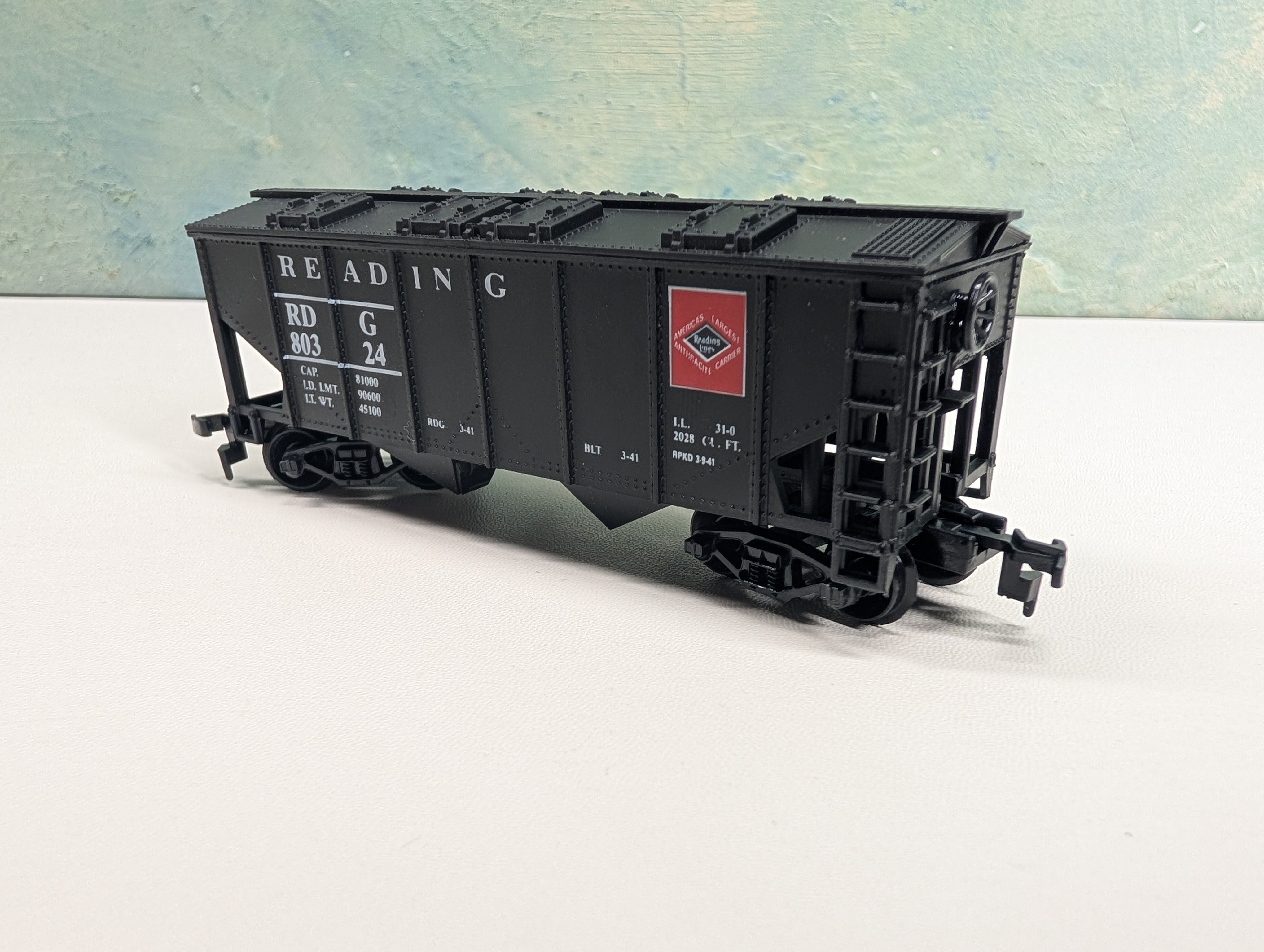 USED HO Scale 2 Bay Covered Hopper Reading RDG #80324