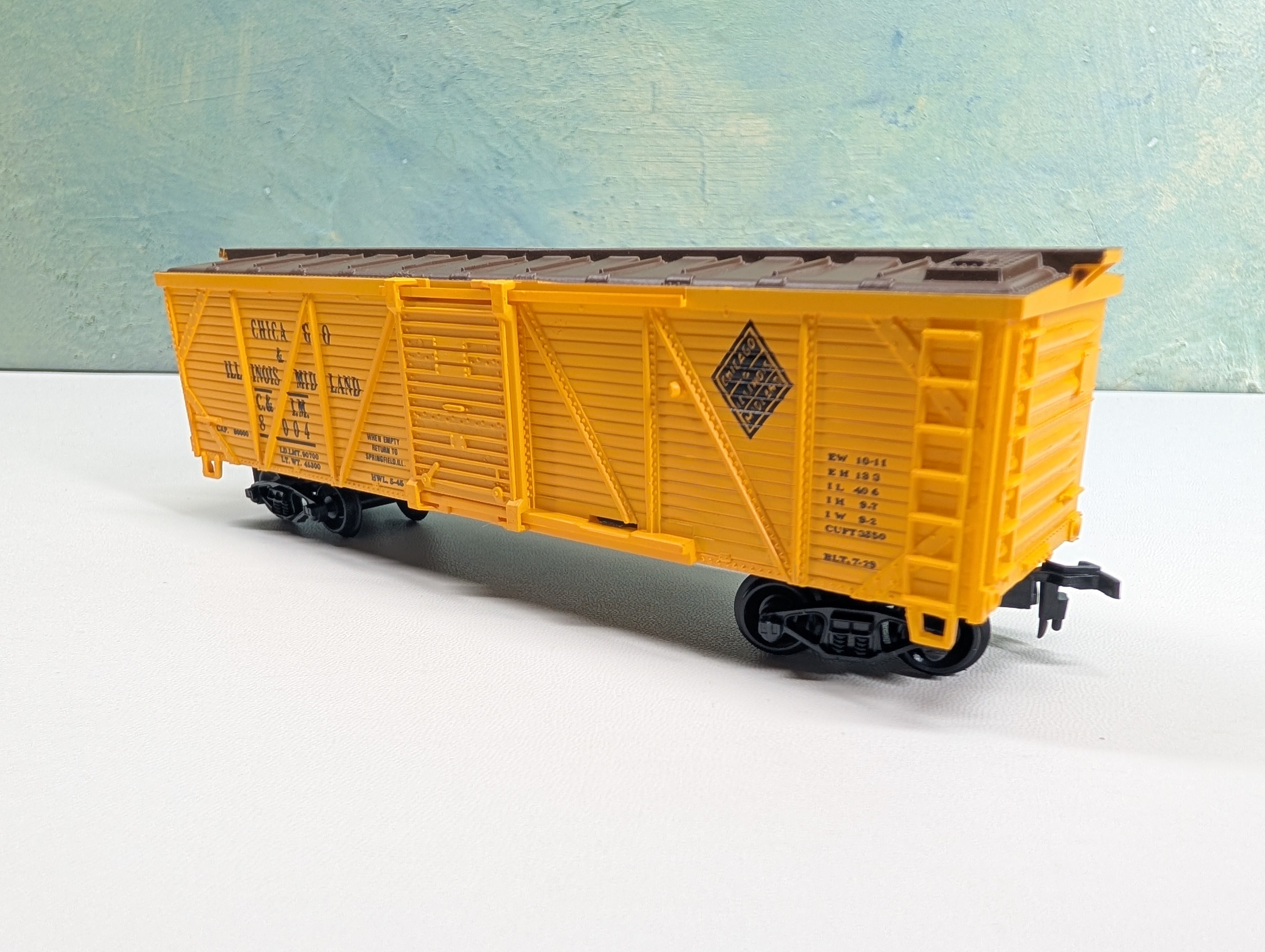 USED Life-Like HO Scale 42' Wooden Box Car Chicago & Illinois Midland C&IM #8004