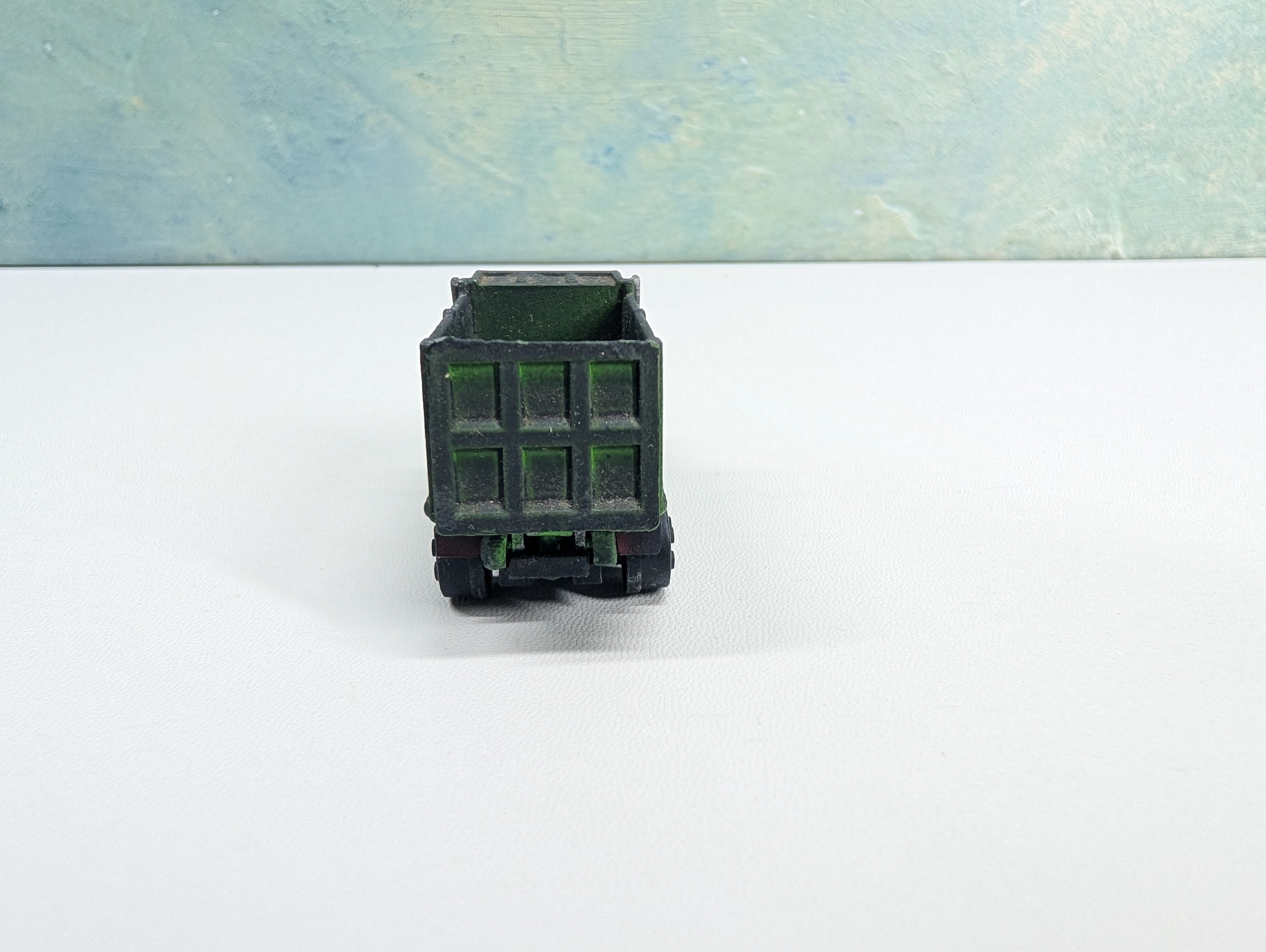 USED Playart HO Scale Green Dump Truck, Weathered